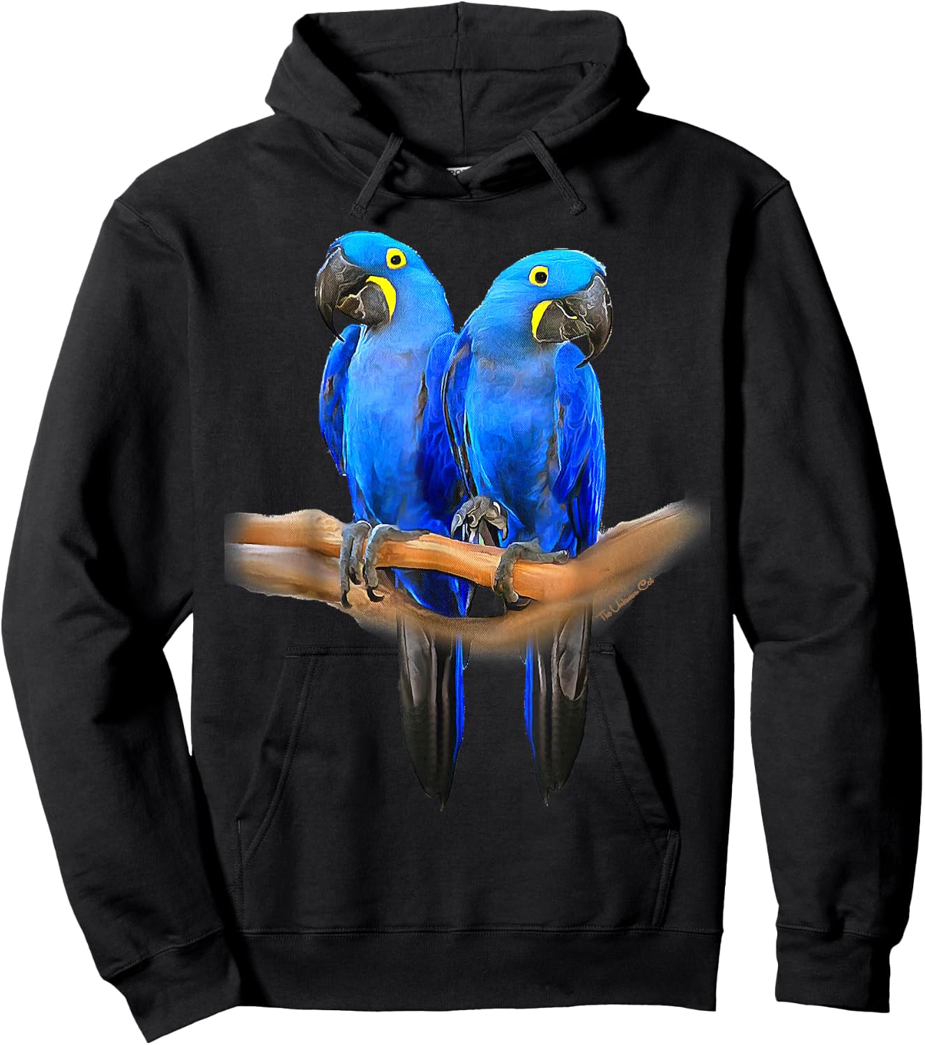 Hyacinth Macaw Pair Hoodie - Hoodie | Black