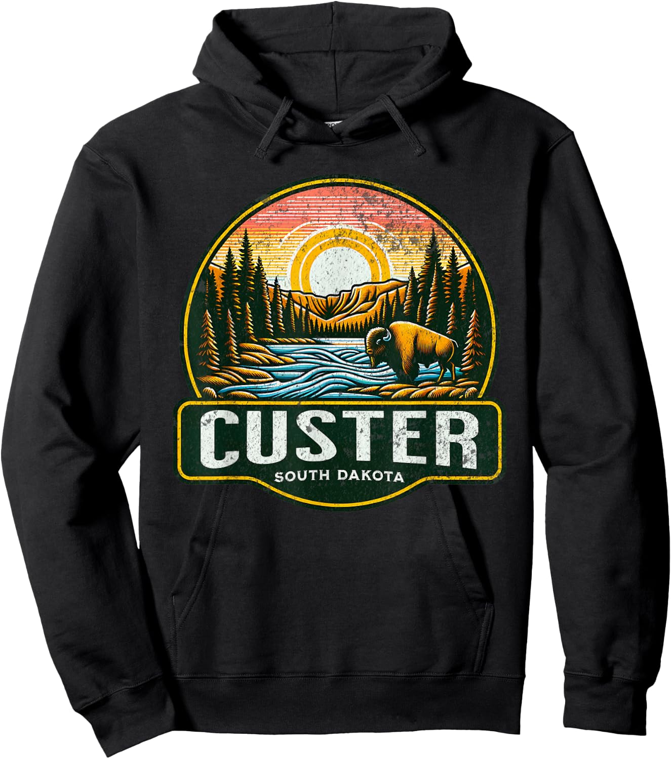 Custer State Park Hoodie - Hoodie | Black
