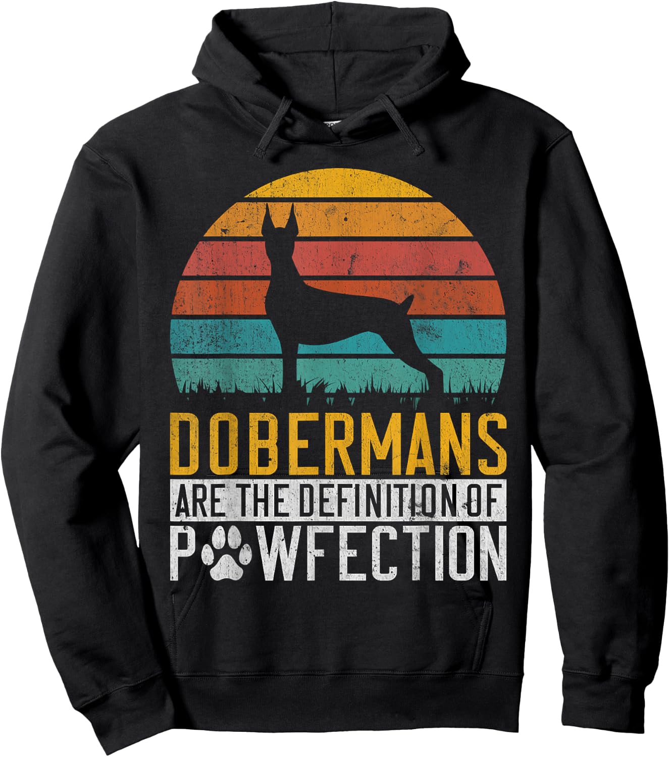 Dobermans are the Definition of Pawfection Doberman Hoodie - Hoodie | Black