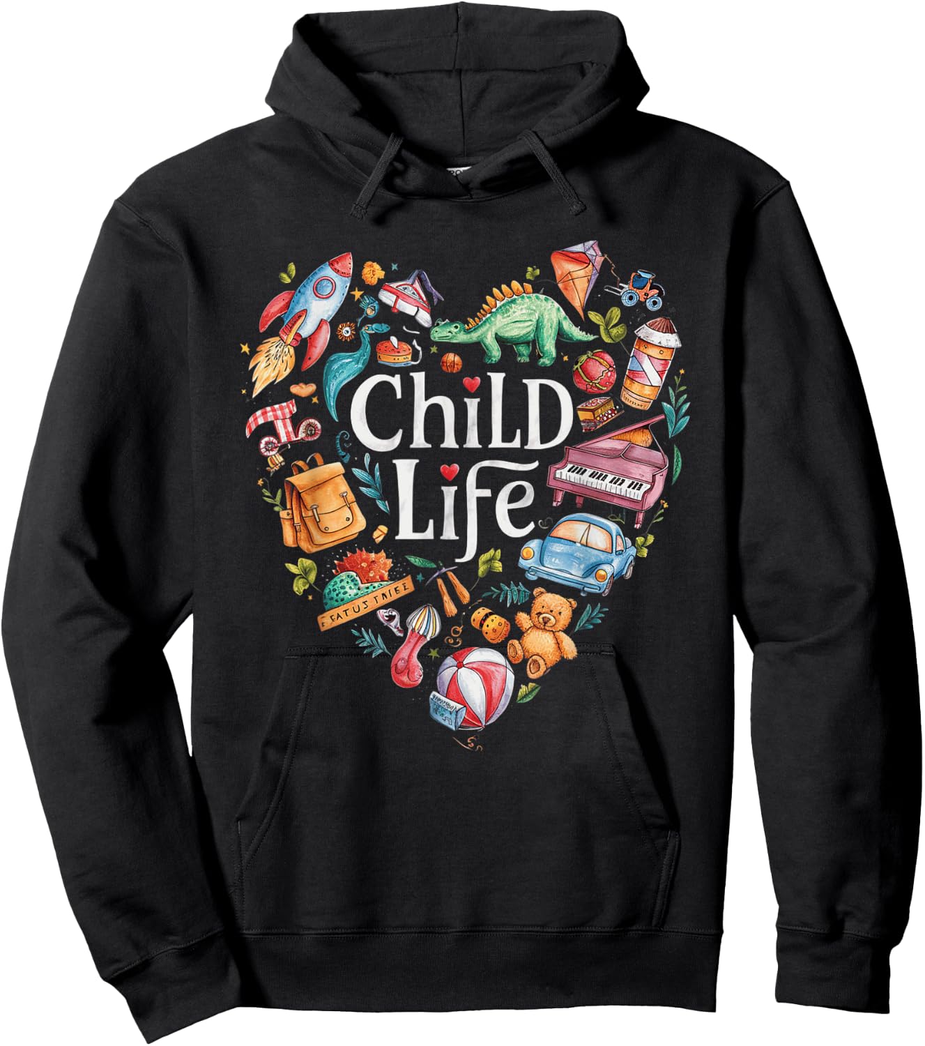 Child Life Specialist Play Therapy Intern Hoodie - Hoodie | Black