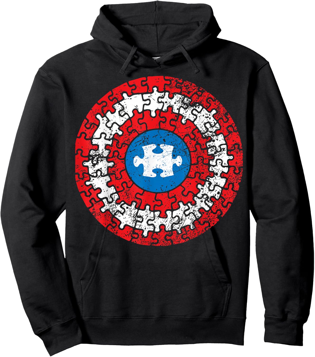 Autism Awareness Captain Shirt Support Autistic Superkid Hoodie - Hoodie | Black