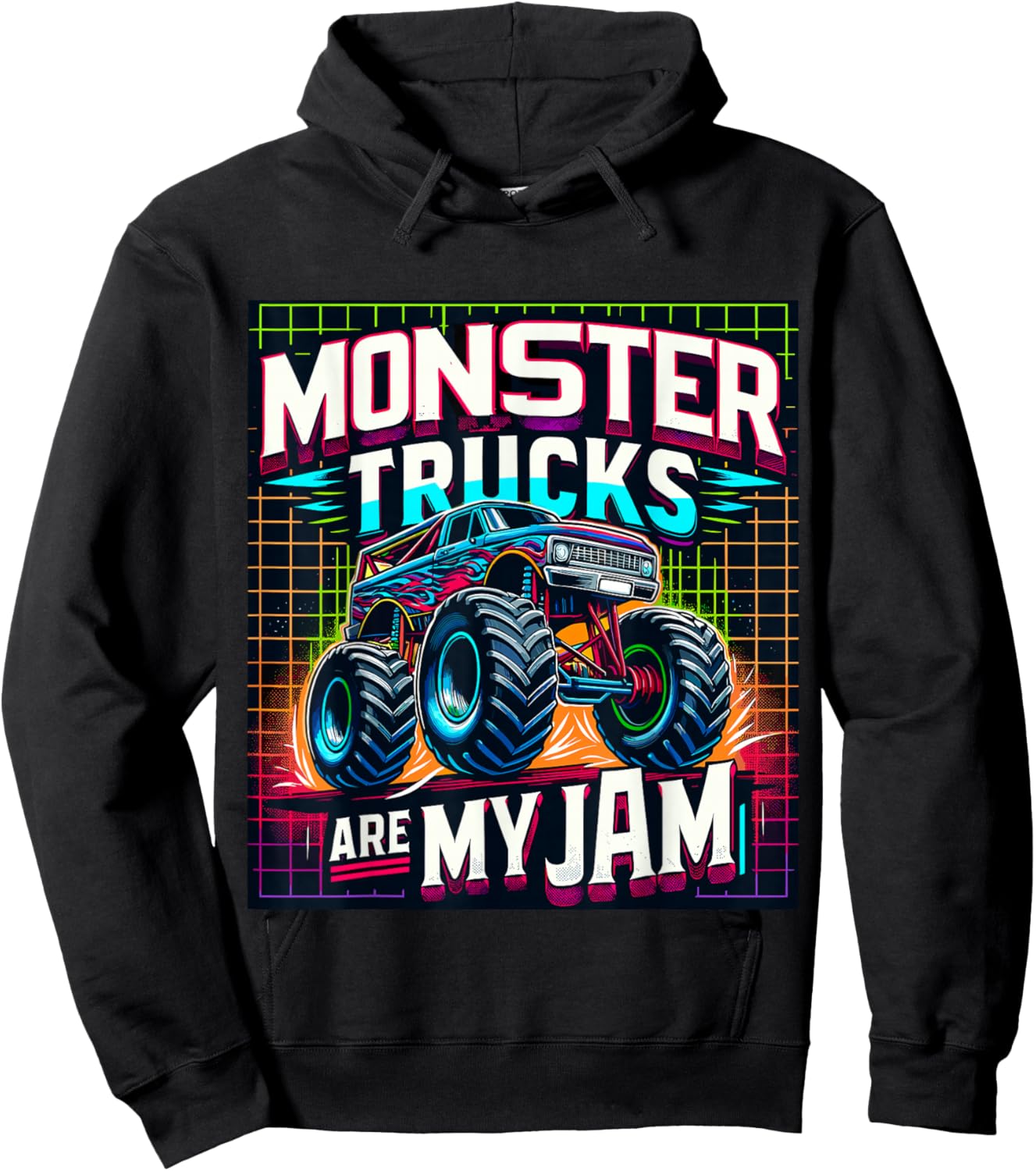 Monster Trucks are my Jam Hoodie - Hoodie | Black