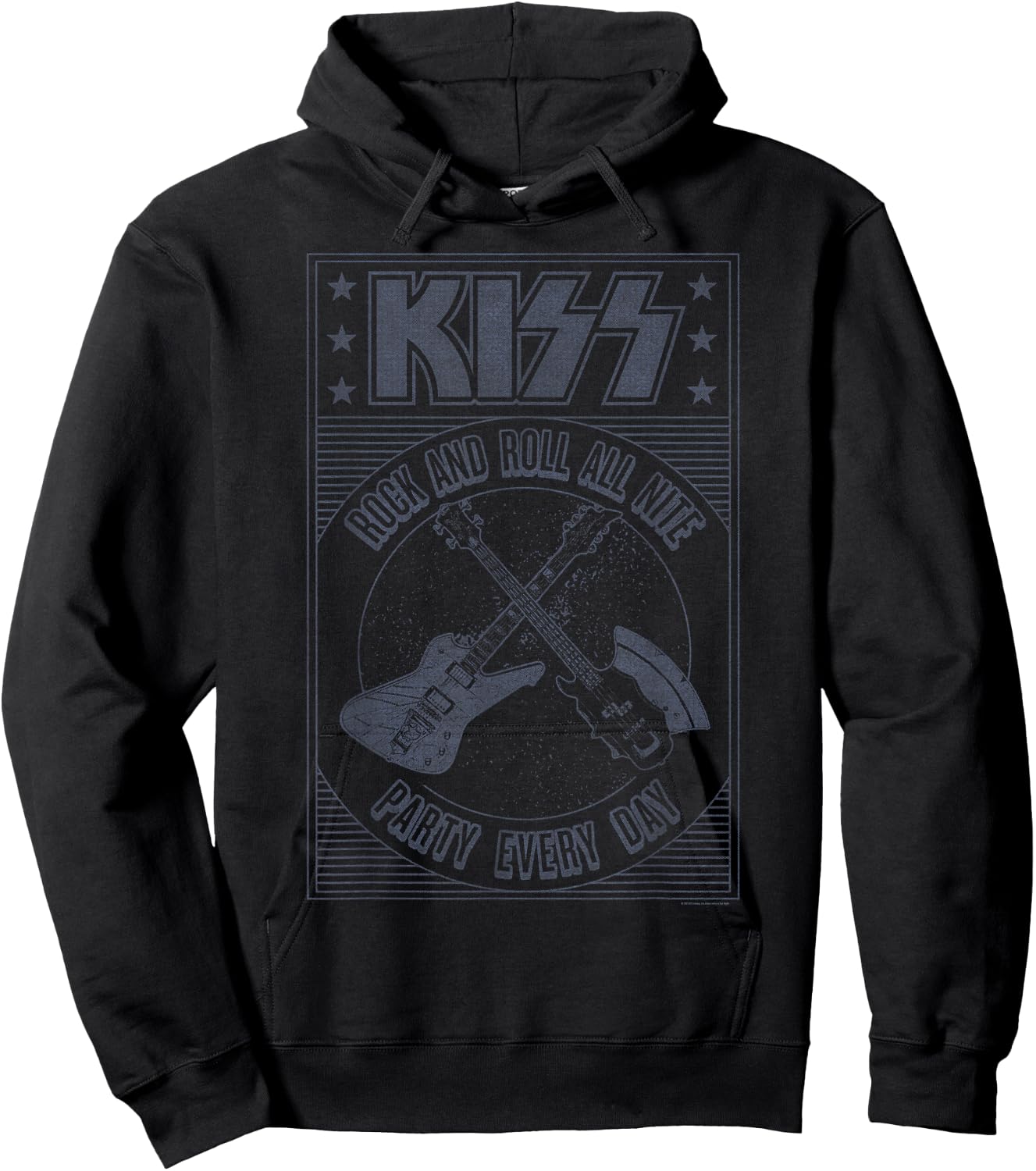 KISS Men's Black Party Sports Hoodie - Hoodie | Black