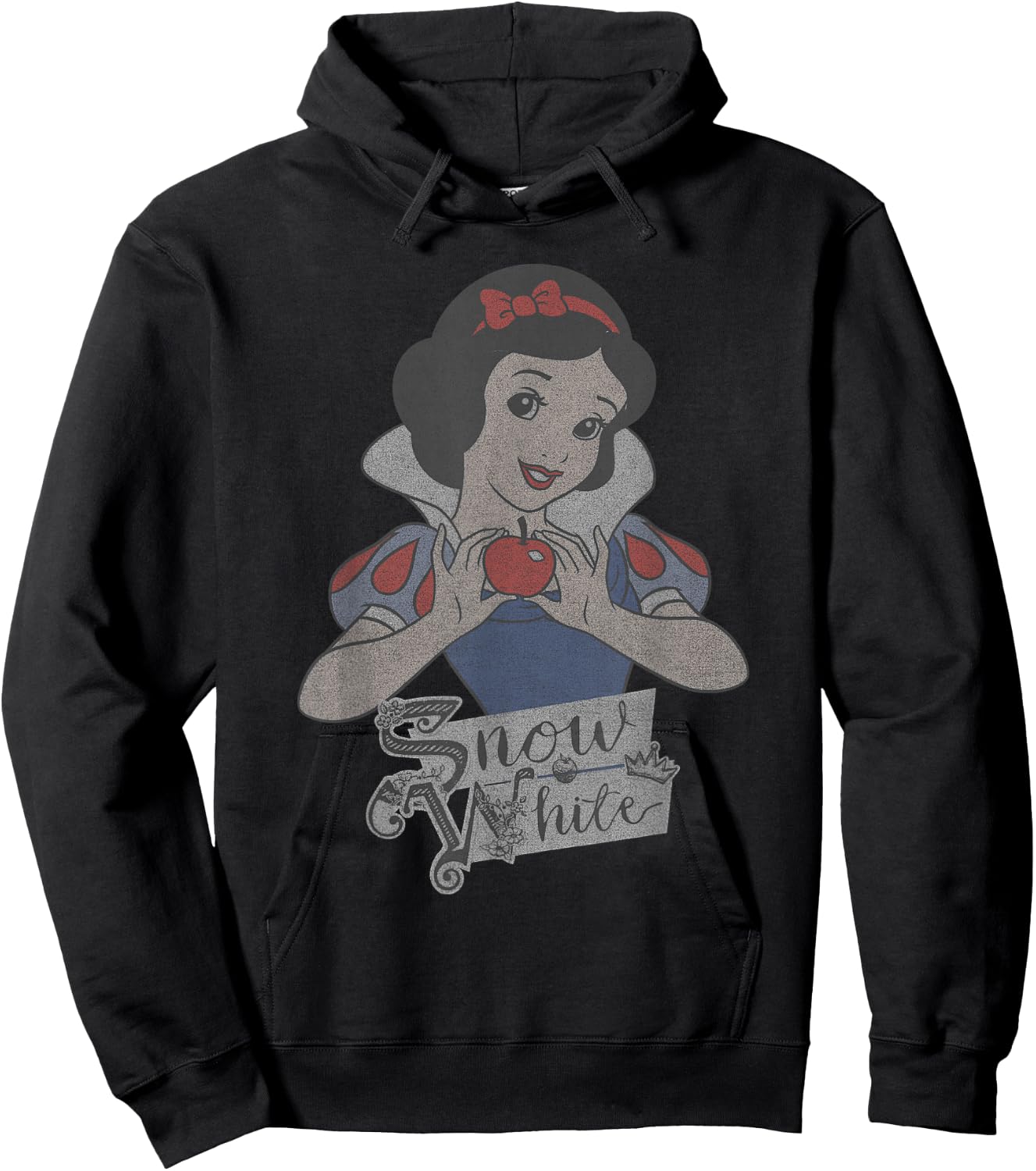 Disney Princess Snow White Holding An Apple Hoodie - Hoodie | Black