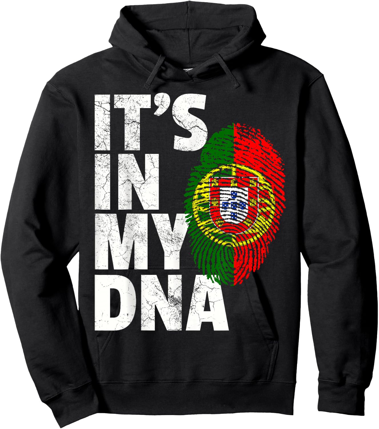 IT'S IN MY DNA Portuguese Portugal Flag Christmas Gift Hoodie - Hoodie | Black