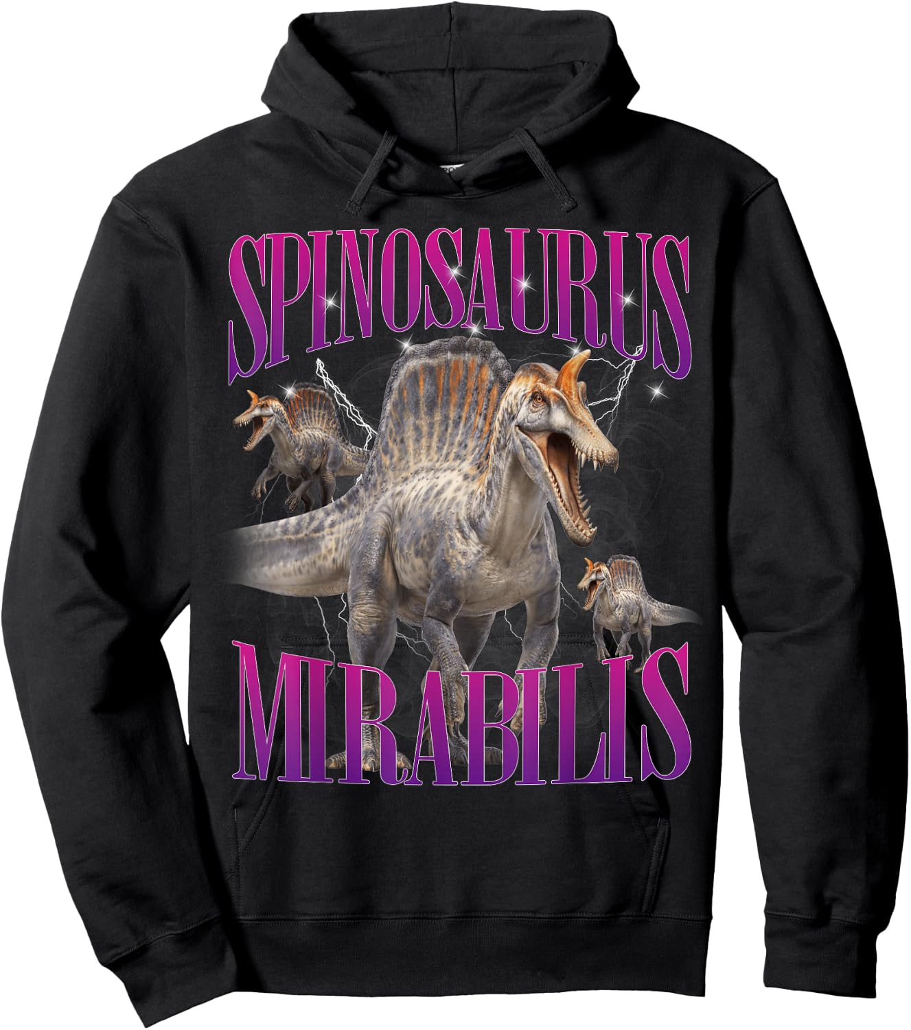 Spinosaurus Mirabilis Dinosaur Prehistoric Creature Hoodie - Hoodie | Black