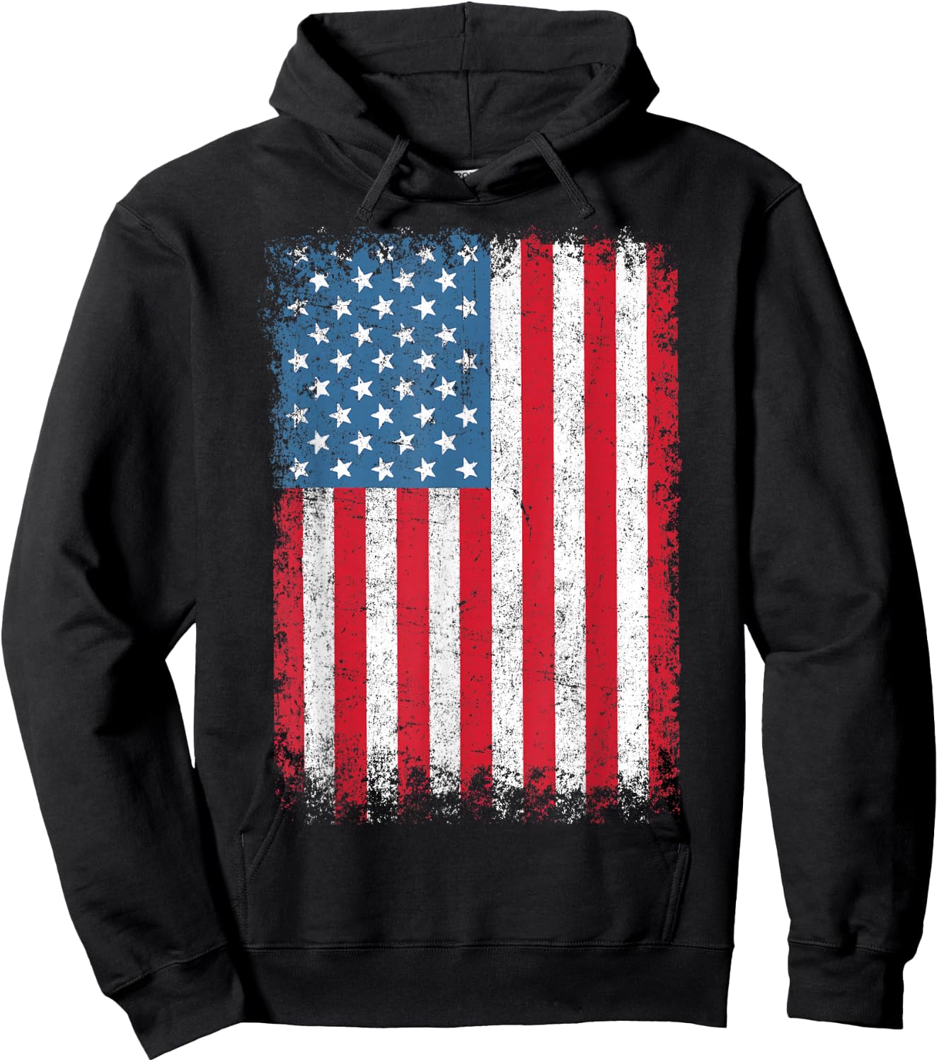 USA Women Men Kids Patriotic American Flag July 4th , black Hoodie - Hoodie | Black