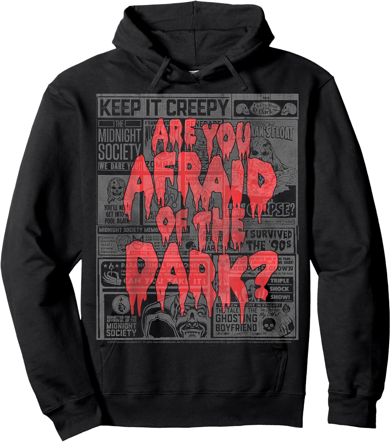 Midnight Society Collage - Are you Afraid of the Dark? Hoodie - Hoodie | Black