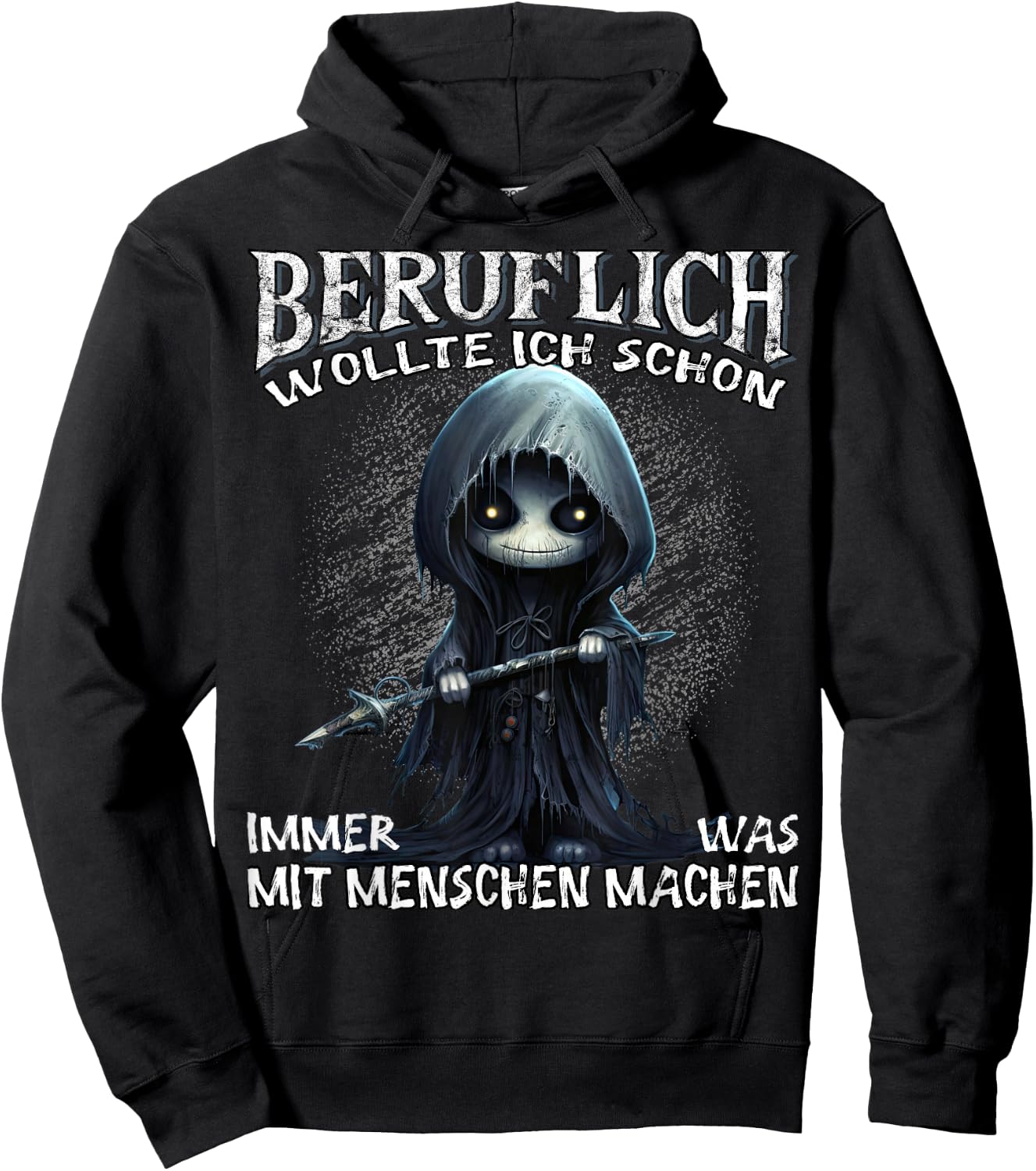Beruflich wollte ich schon immer was mit Menschen machen Hoodie - Hoodie | Black