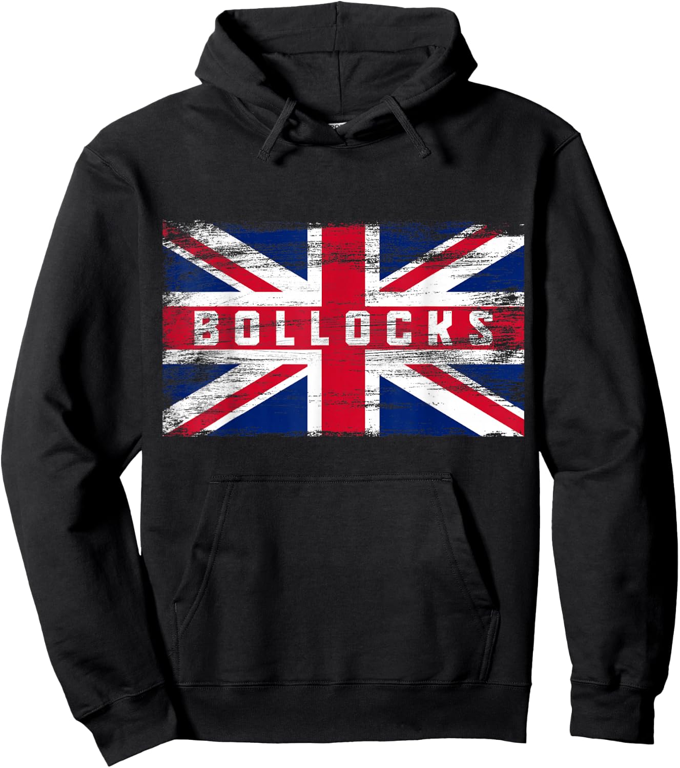 Bollocks Funny British Slang Pride UK Flag English Hoodie - Hoodie | Black