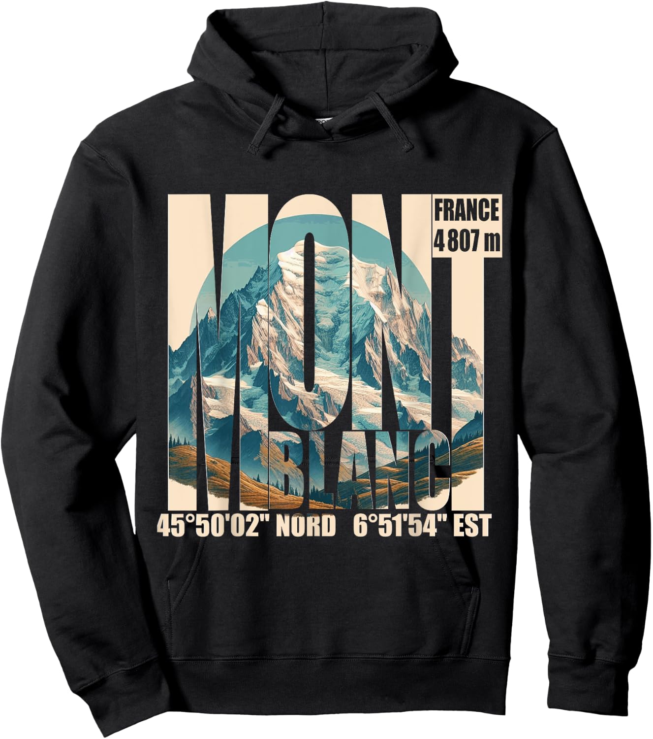 Le Mont Blanc Hoodie - Hoodie | Black