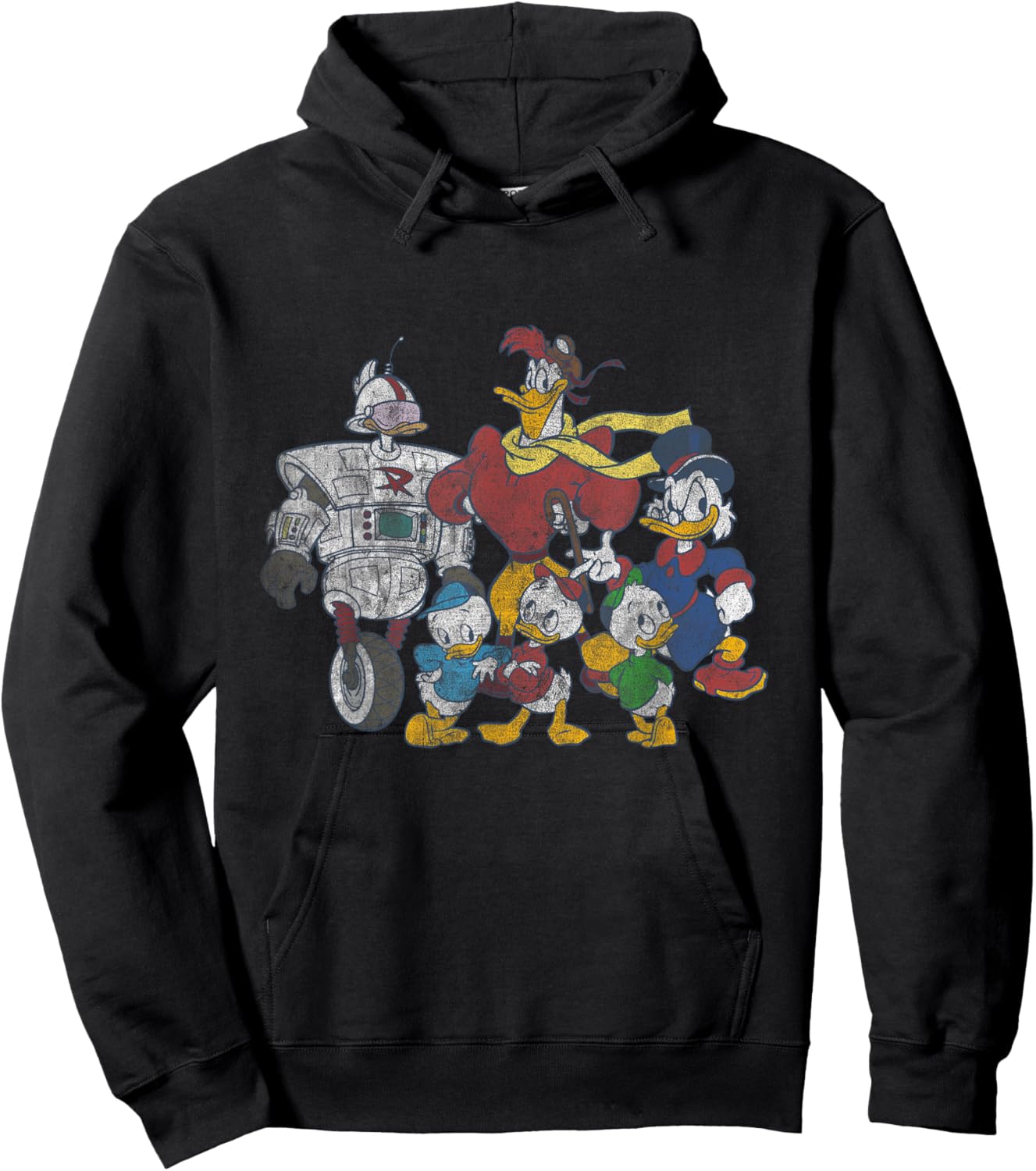 Disney - Ducktales Gizmoduck Group Hoodie - Hoodie | Black