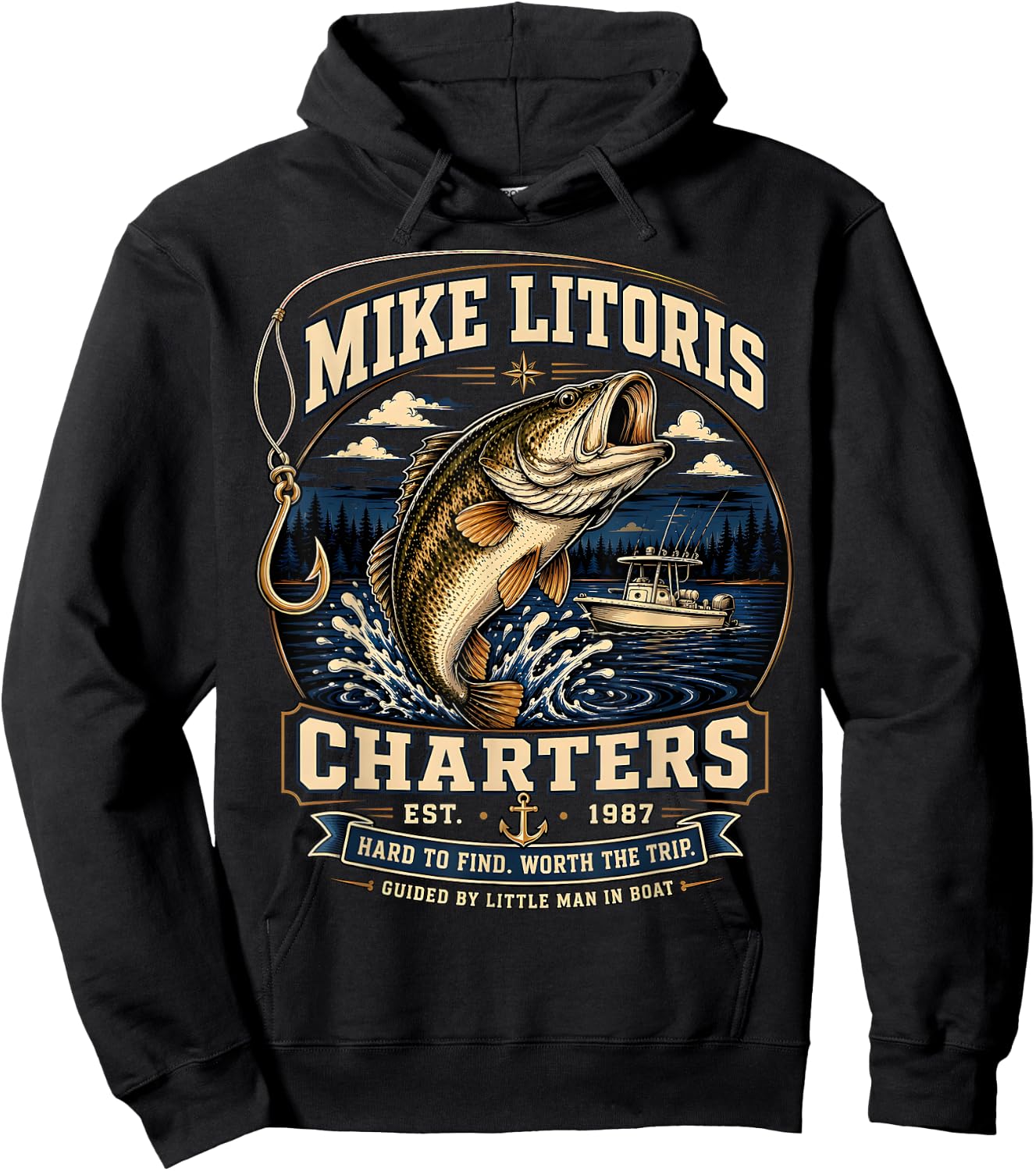 Mike Litoris Funny Adult Humor Innuendo Joke Gag Gifts Hoodie - Hoodie | Black