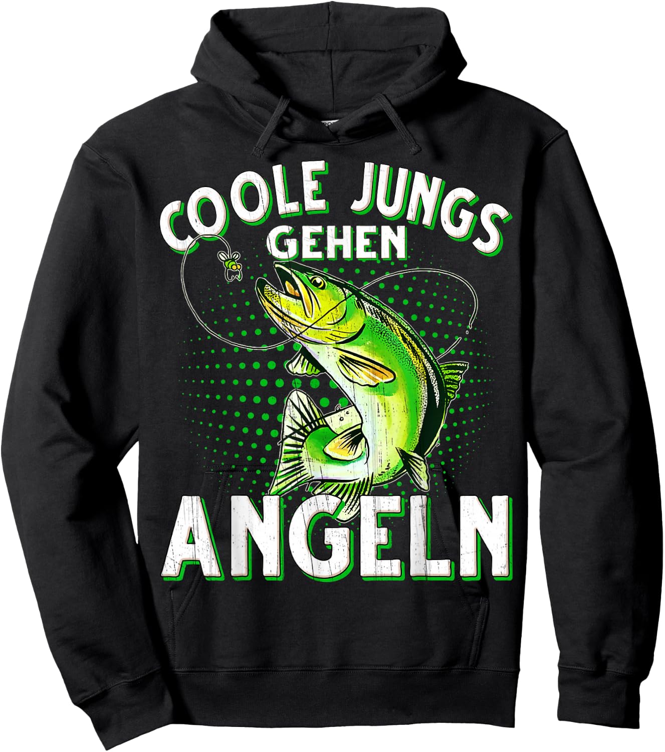 Cool Boys Going Fishing Fishing Fishing , black, s Hoodie - Hoodie | Black