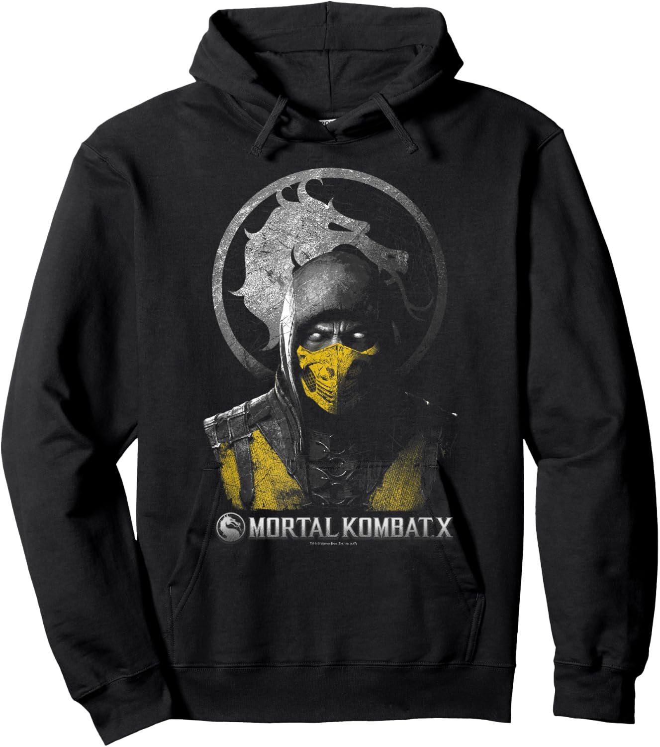 Mortal Kombat X Scorpion Bust Hoodie - Hoodie | Black