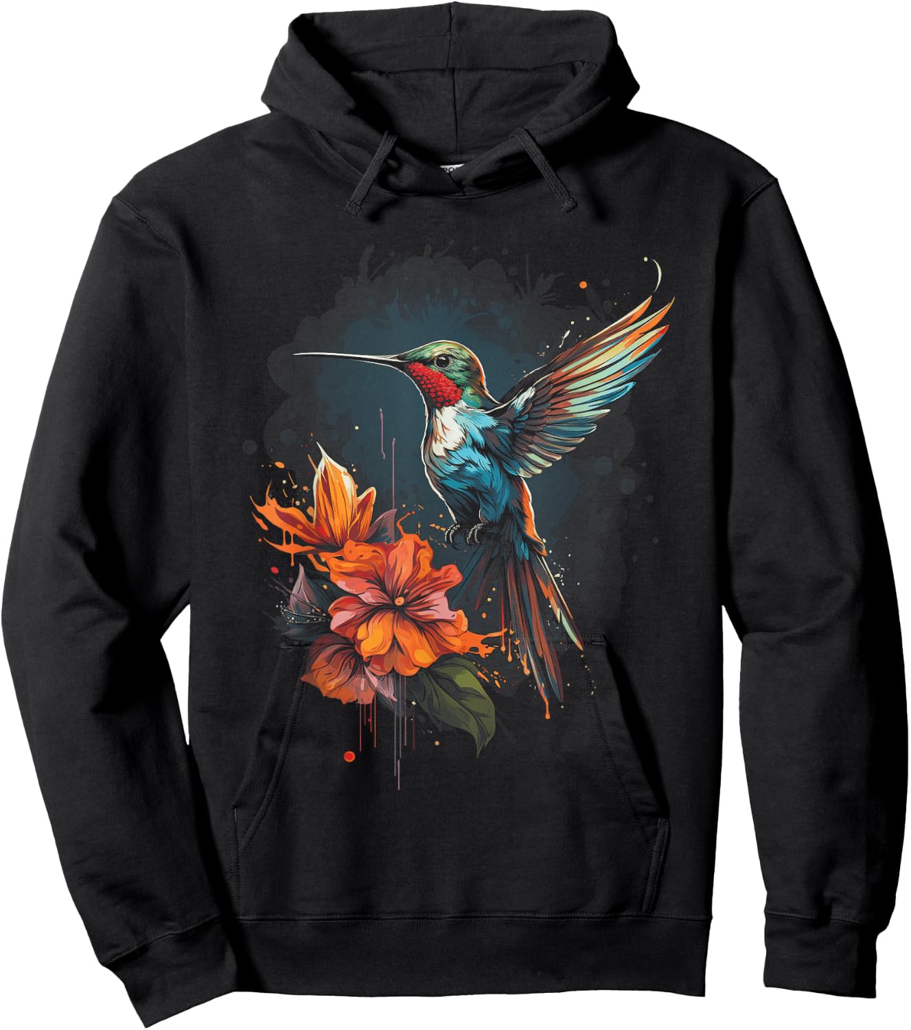 Hummingbird Animal Bird lover Hoodie - Hoodie | Black