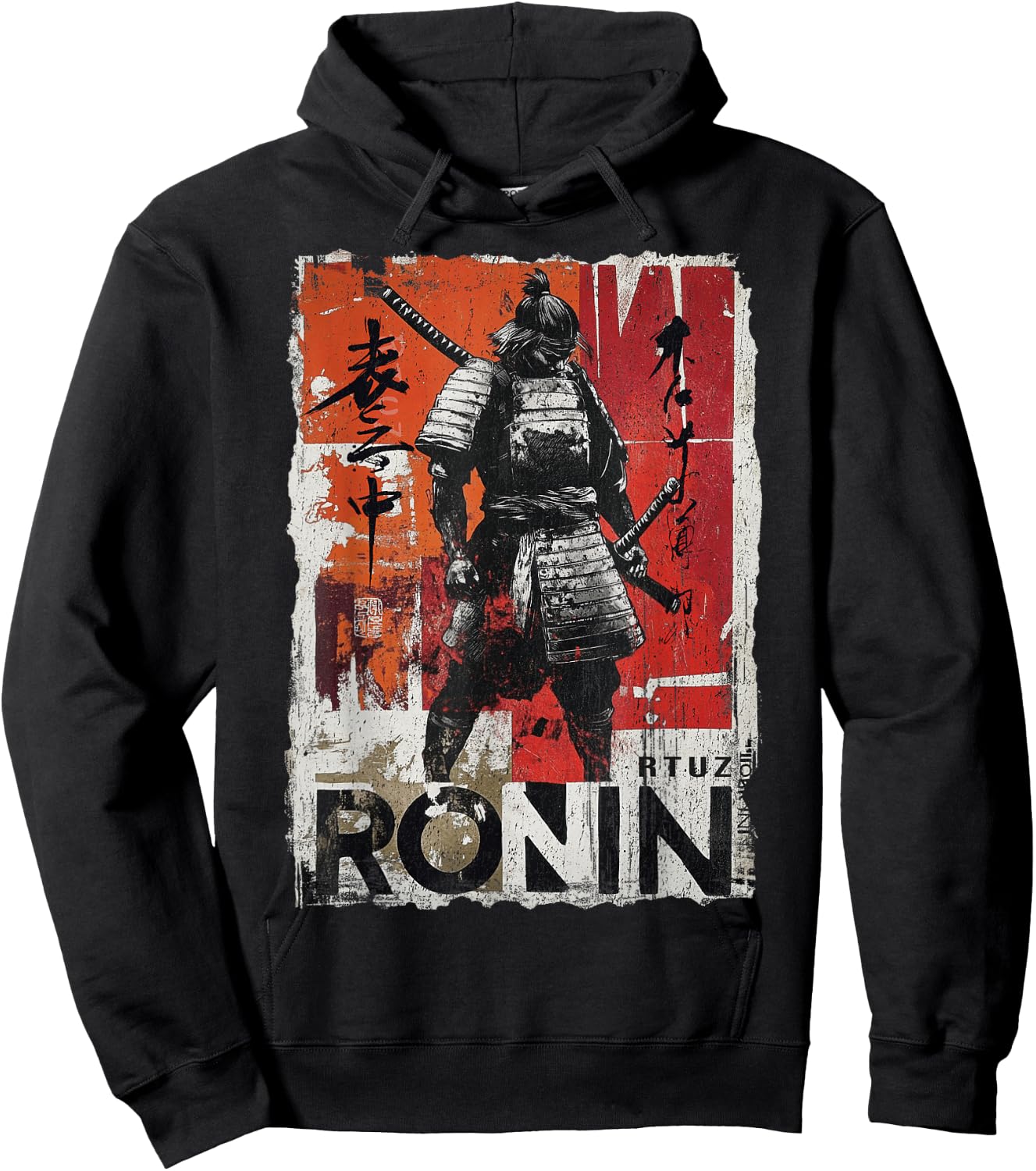 Samurai Sword Katana Ninja Japan Manga Anime Streetwear , black Hoodie - Hoodie | Black