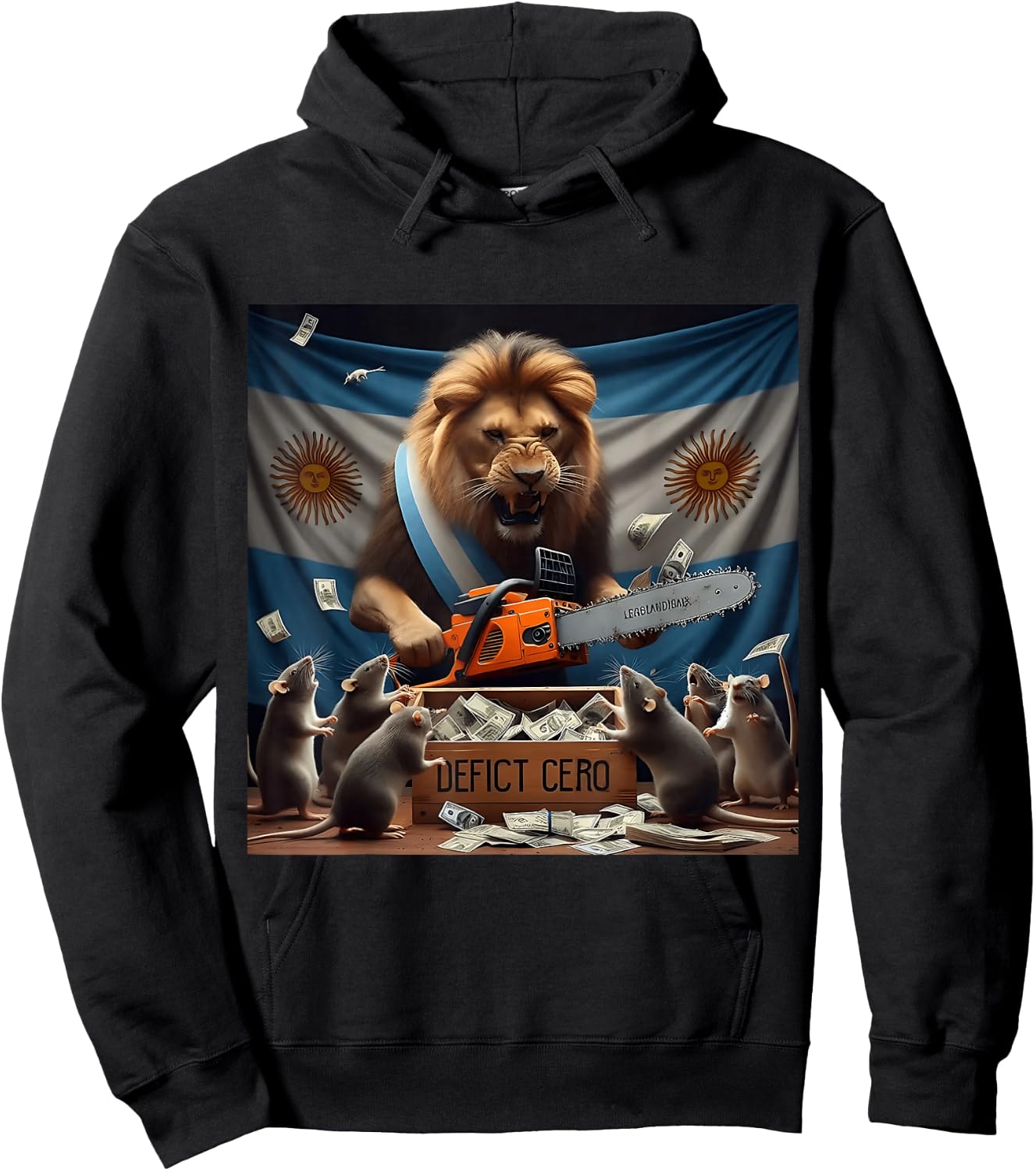Zero Deficit - Viva la Libertad Carajo - Javier Milei , Black, S Hoodie - Hoodie | Black
