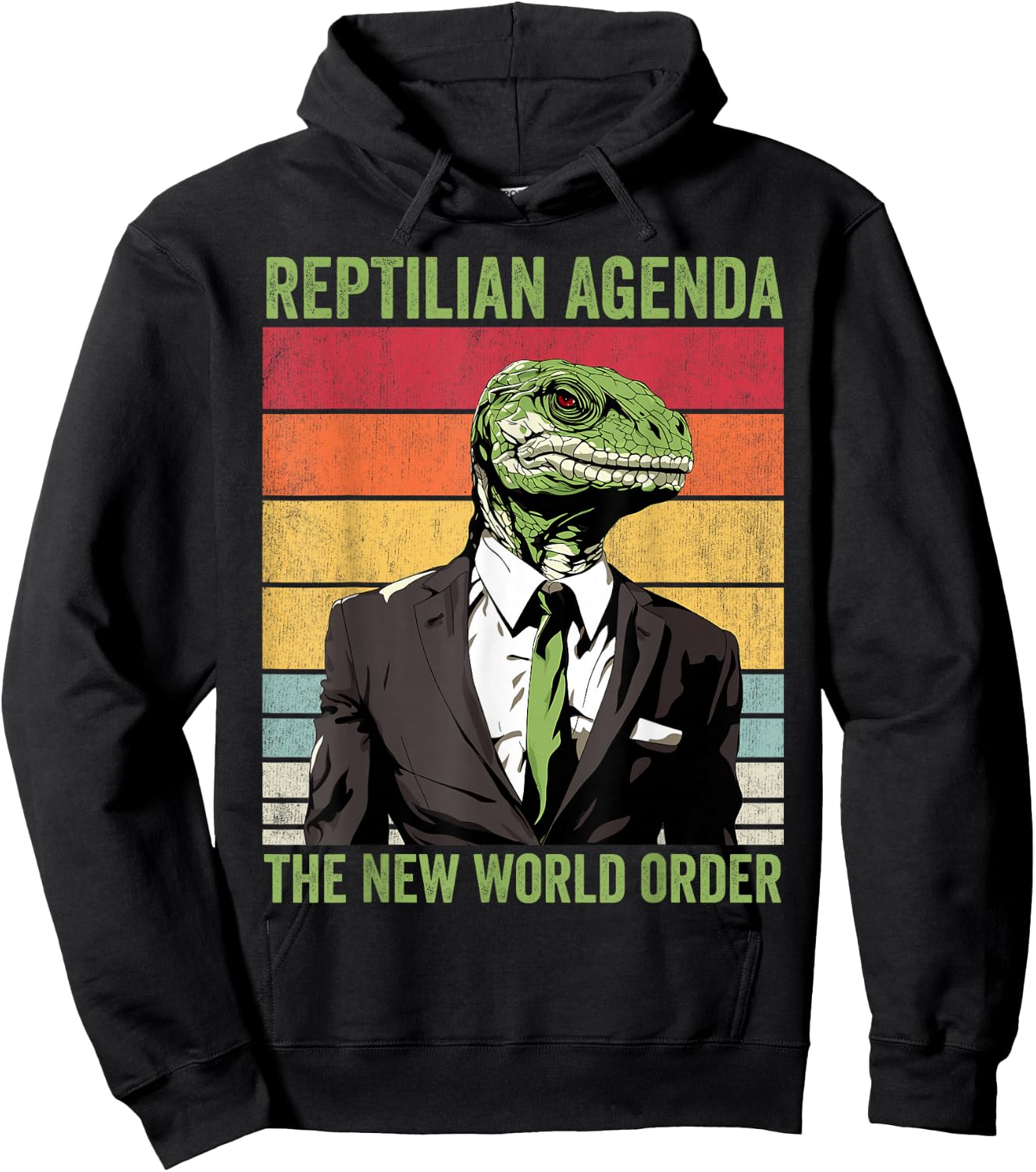 Lizard People Conspiracy Lizard People Hoodie - Hoodie | Black