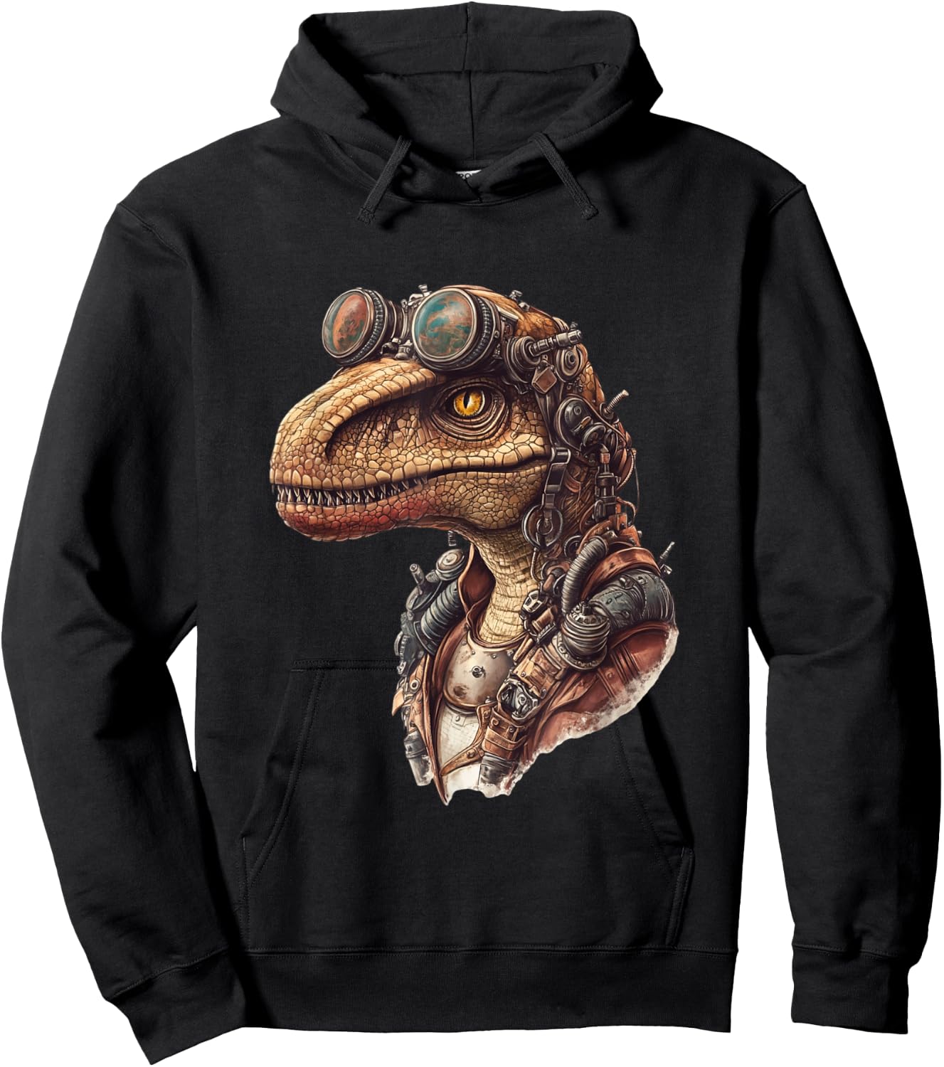 Microceratus Dinosaur Steampunk Hoodie - Hoodie | Black