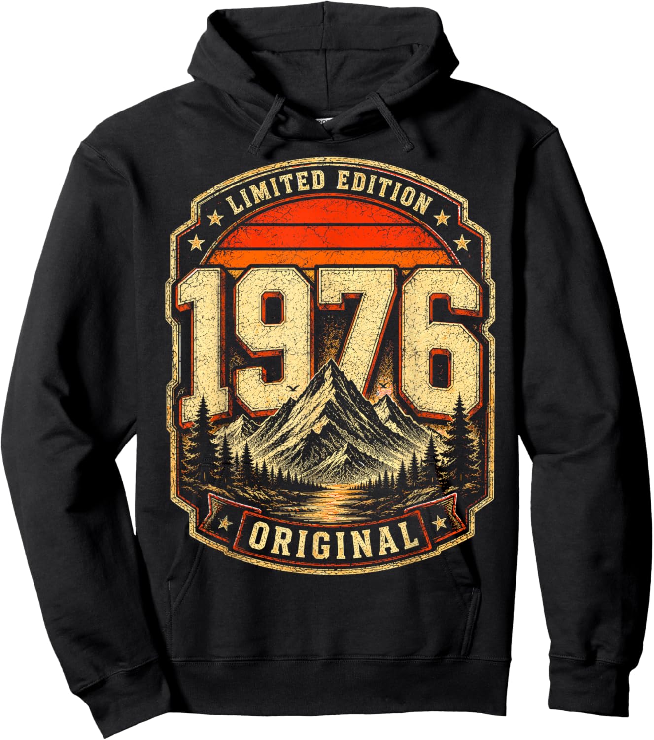 50th Birthday Man Woman 50 Years 1976 Decorative Gift Funny Hoodie - Hoodie | Black