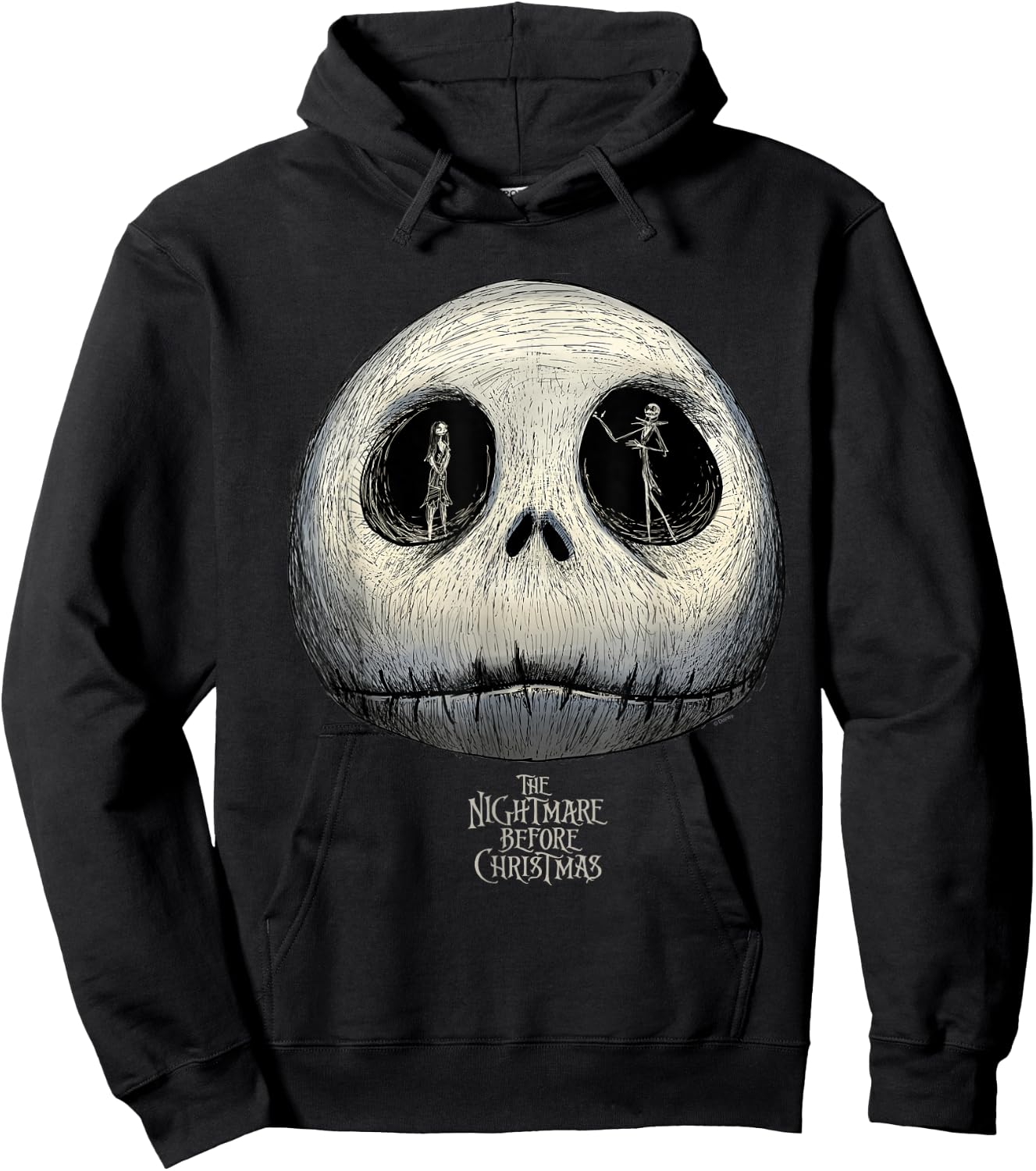 The Nightmare Before Christmas Jacks Eyes , black Hoodie - Hoodie | Black