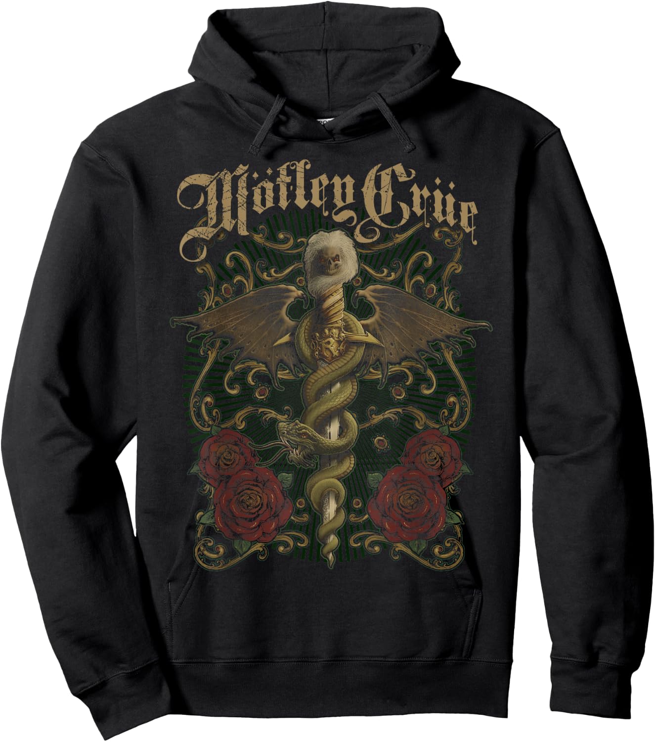 Mötley Crüe Exquisite Dagger Hoodie - Hoodie | Black