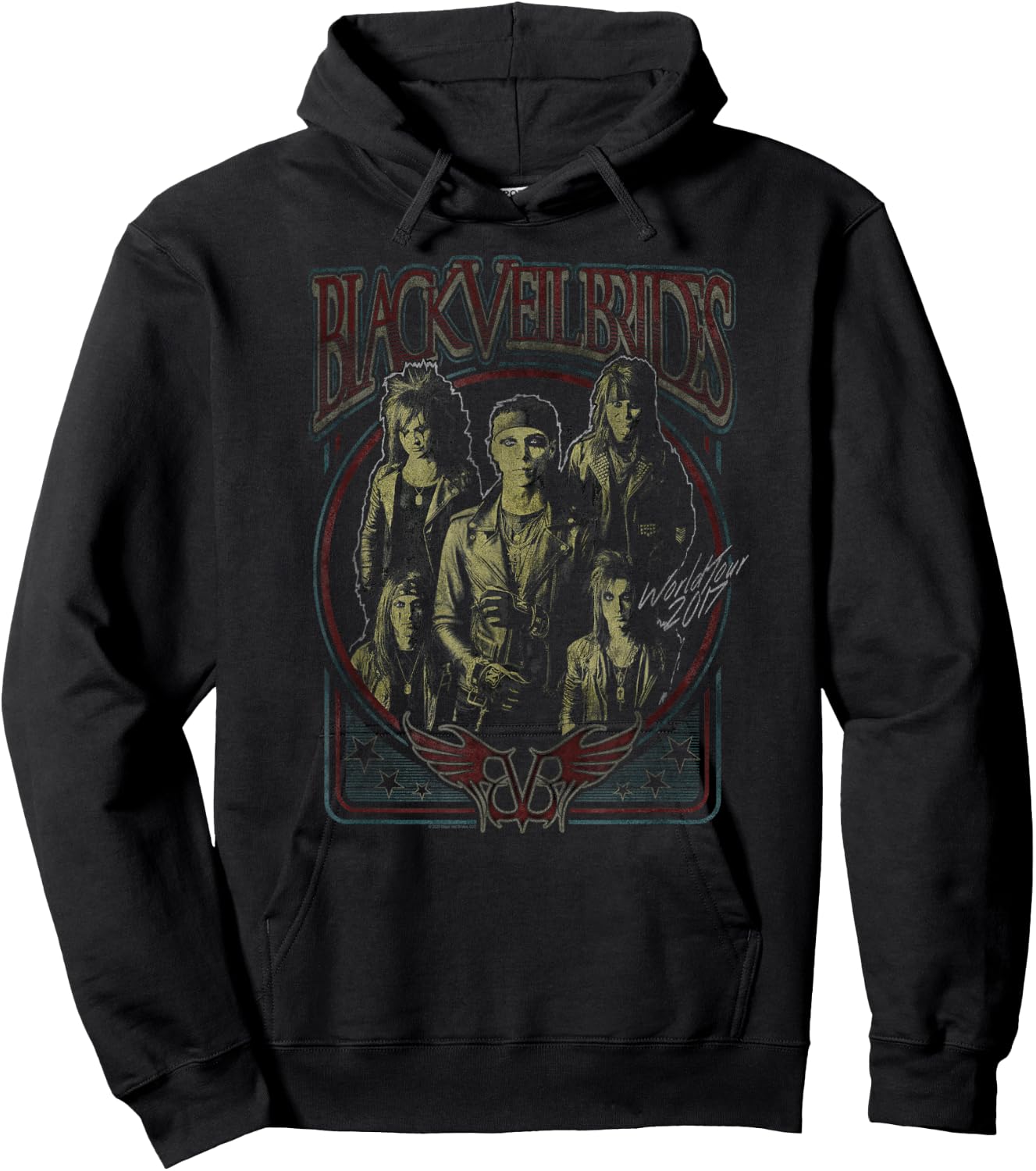 Offizielles Black Veil Brides Vintage World Tour 2017 Band Hoodie - Hoodie | Black