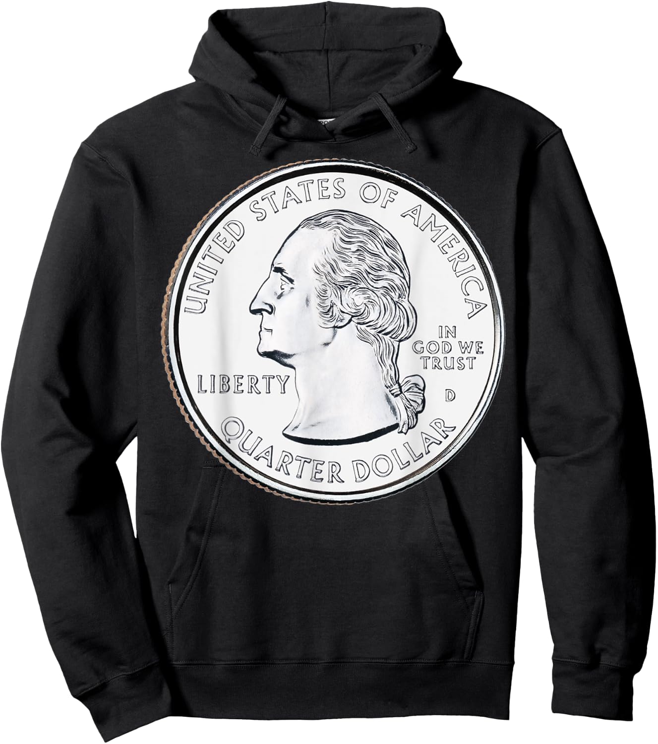 North Carolina USA Quarter Dollar United States Hoodie - Hoodie | Black