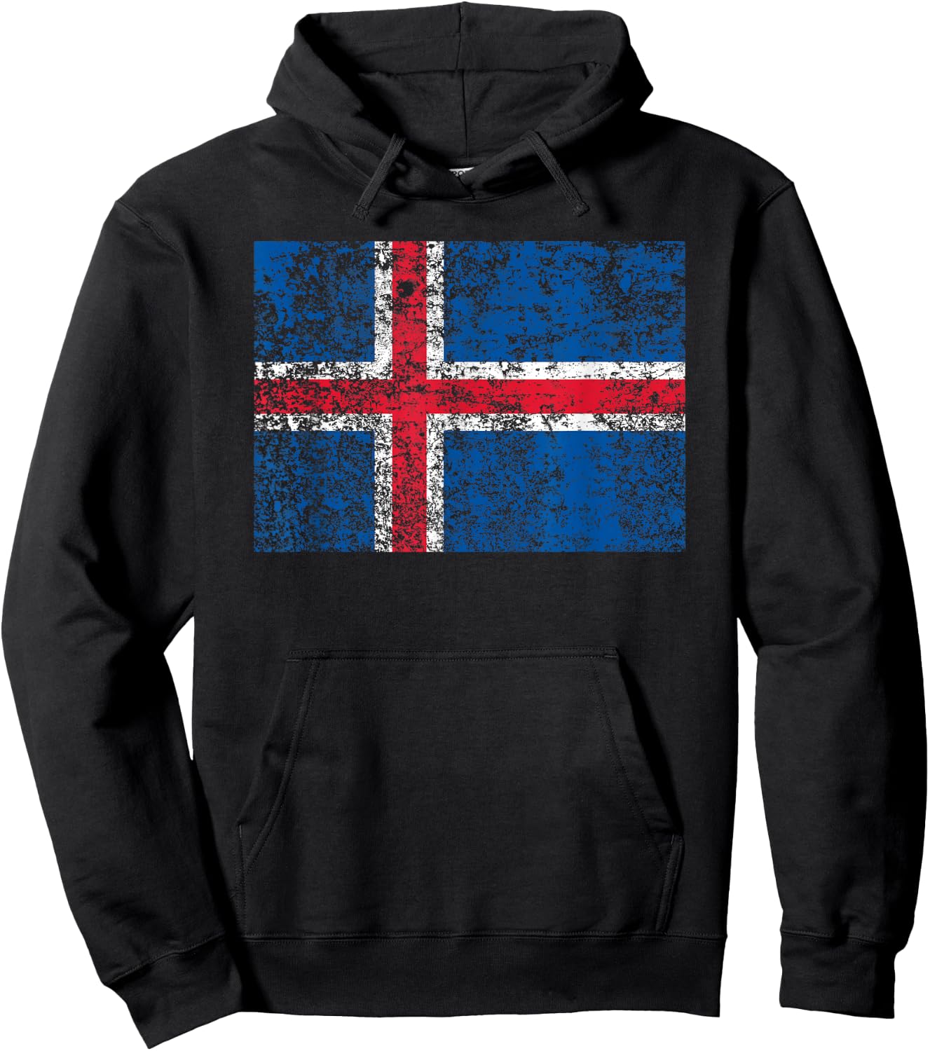 Iceland Flag Shirt Icelandic Flag Gift Men Women Kids Hoodie - Hoodie | Black