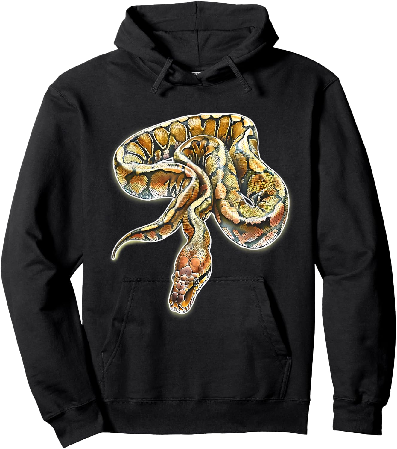 Burmese Python Snake Serpent Hoodie - Hoodie | Black