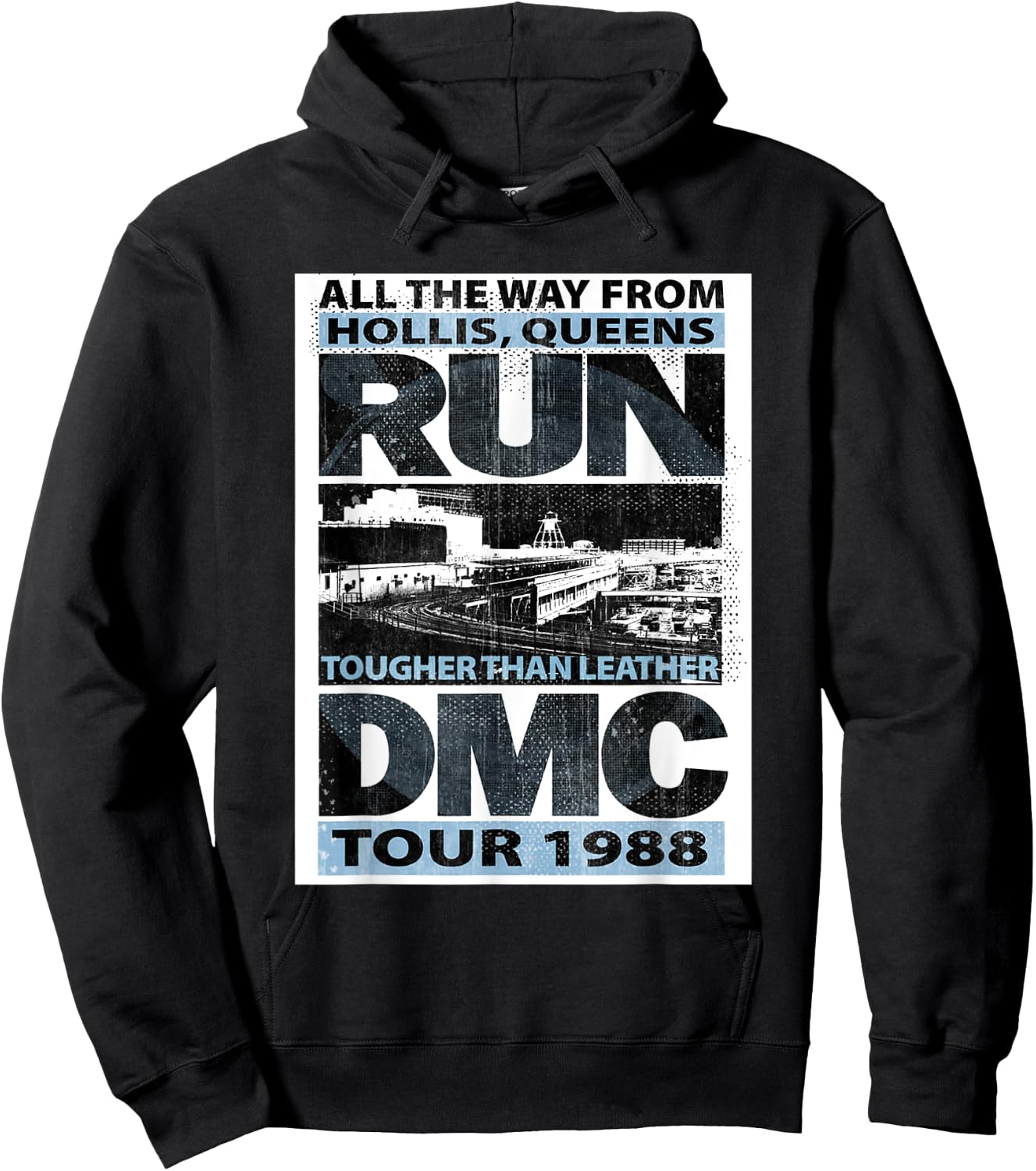 RUN DMC Tougher Than Leather Tour Hoodie - Hoodie | Black