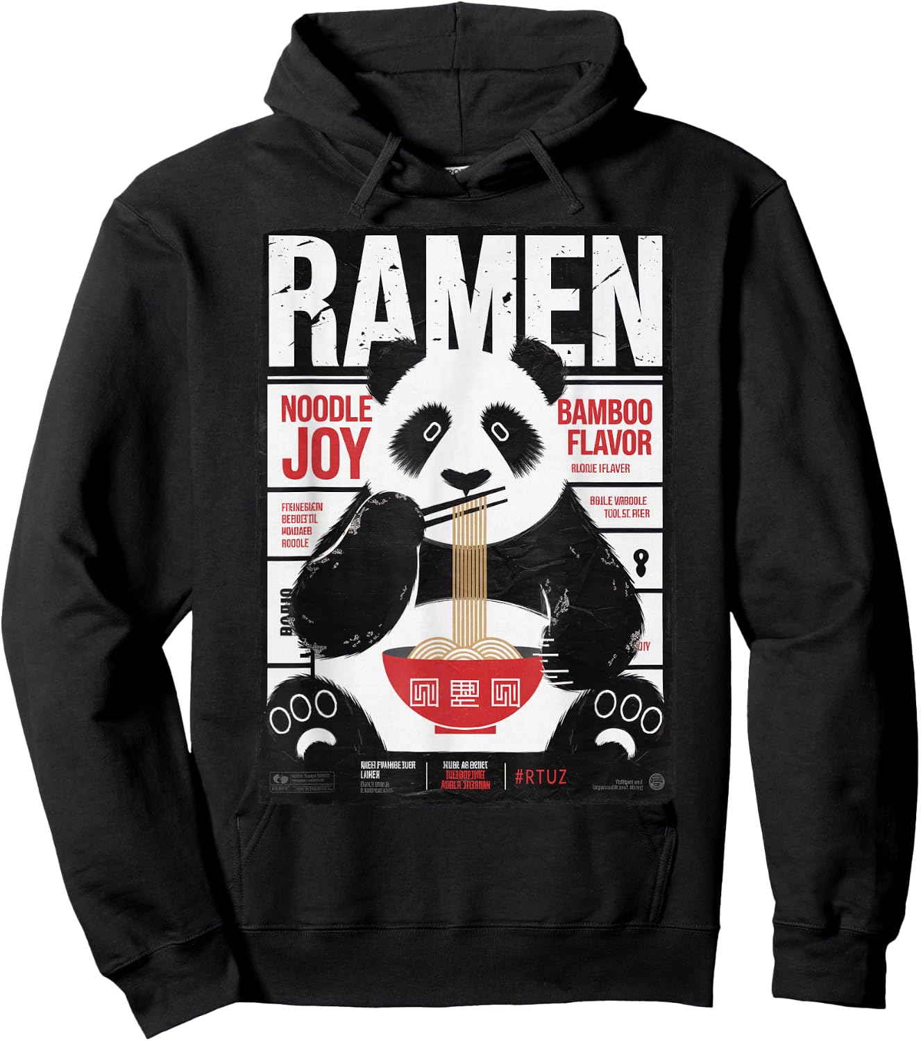 Modern Hip Hop Y2K Vintage Graffiti Edgy Urban Streetwear , black Hoodie - Hoodie | Black