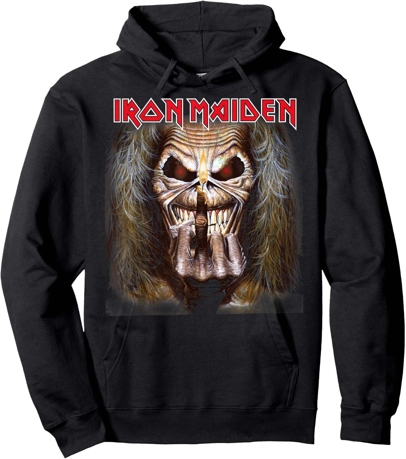 Iron Maiden - Candle Finger Eddie Hoodie - Hoodie | Black