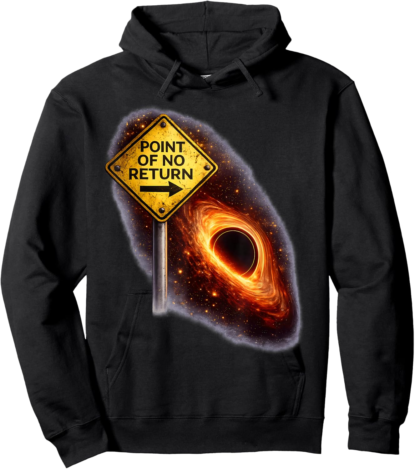 No Return Black Holes Fun Space Physics Science Hoodie - Hoodie | Black