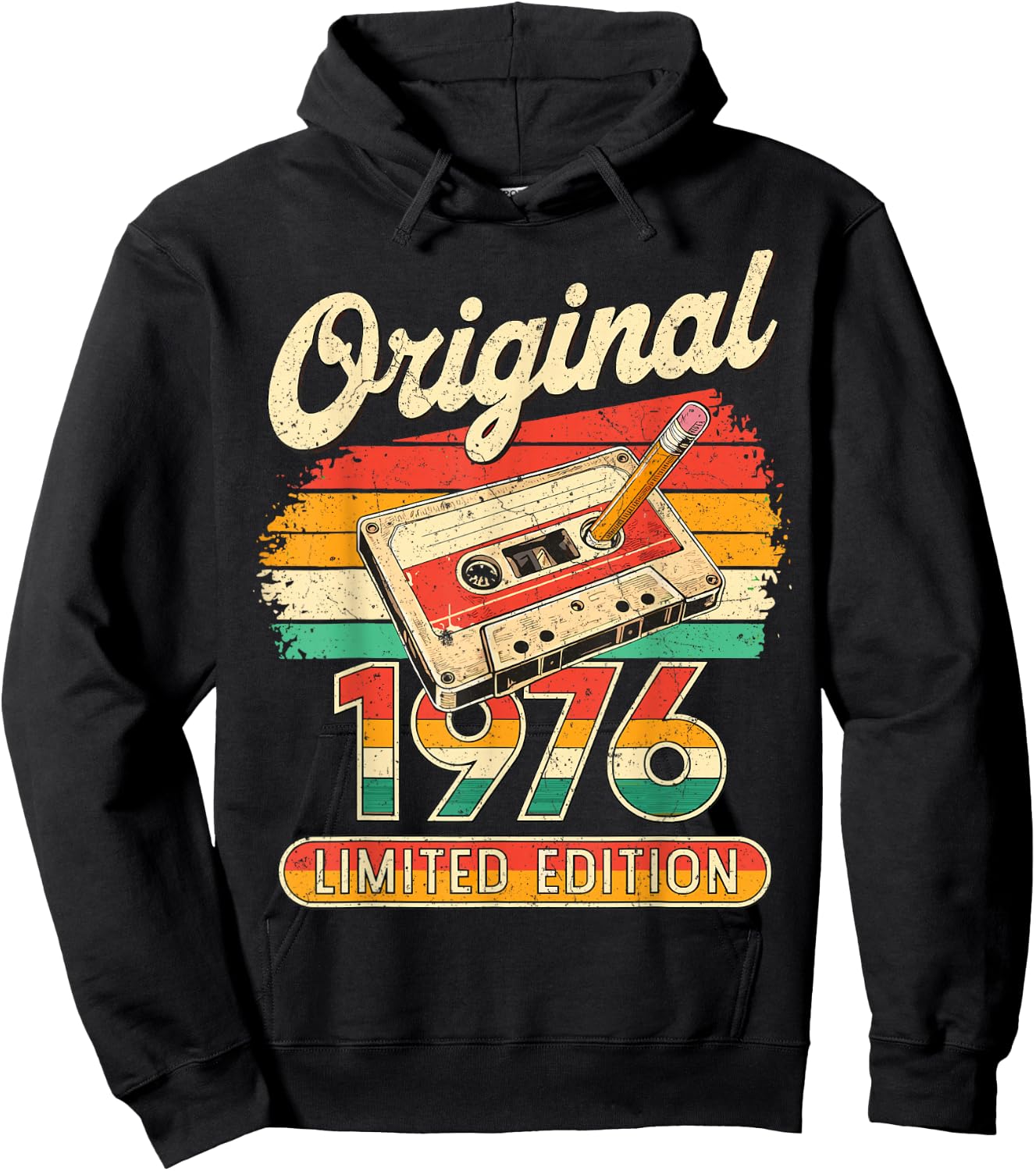50. Geburtstag Mann Frau 50 Jahre Deko 1976 Geschenk Lustig Hoodie - Hoodie | Black