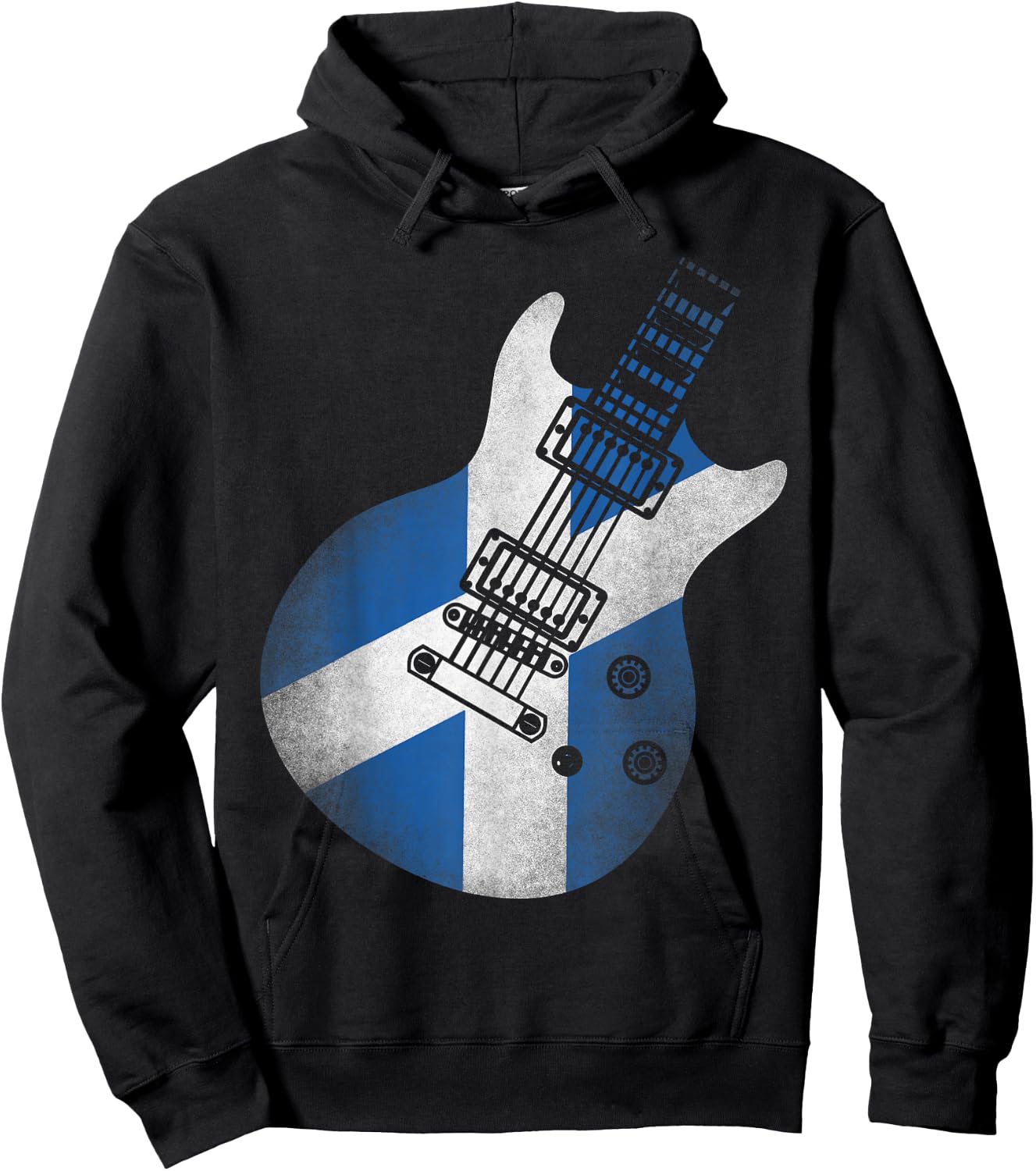 Guitar Flag Scotland Hoodie - Hoodie | Black