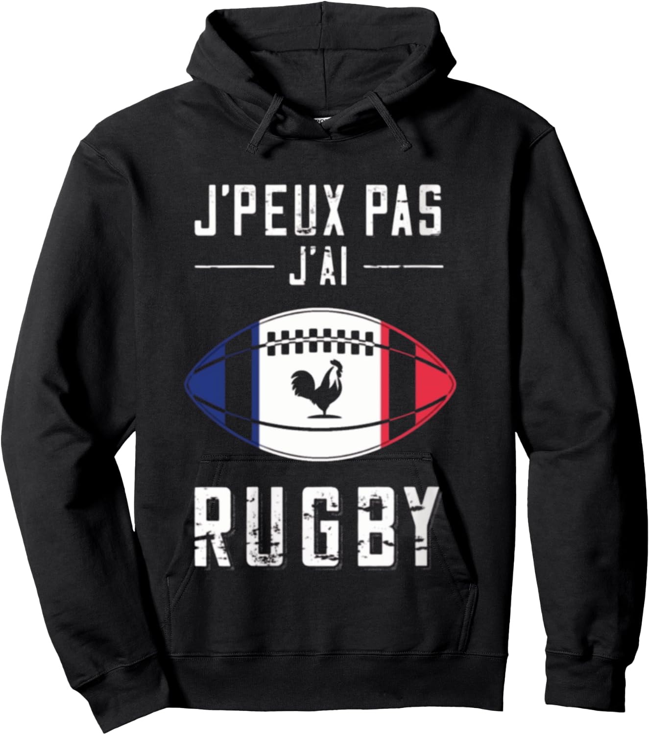Je Peux Pas J'ai Rugby – Rugby Player Gift, Black, S Hoodie - Hoodie | Black