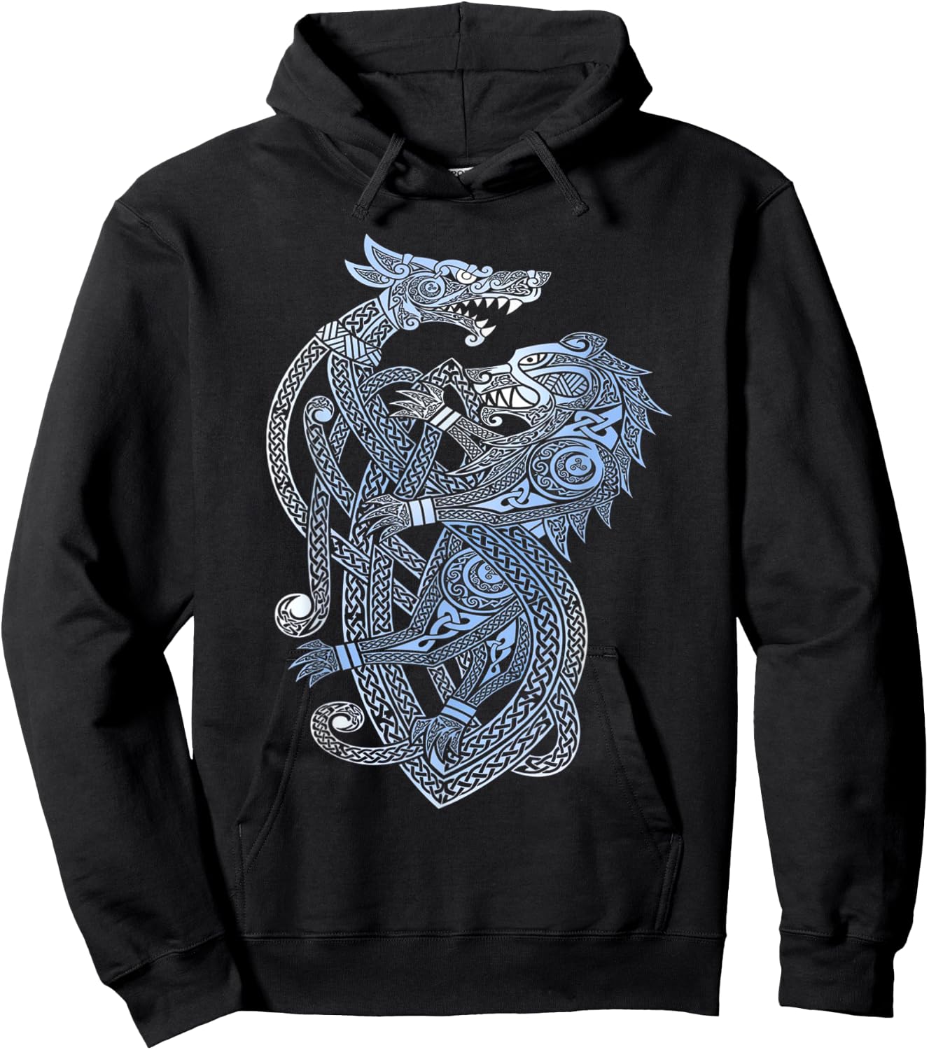 Dragon Bear Viking Valhalla North Myths Hoodie - Hoodie | Black
