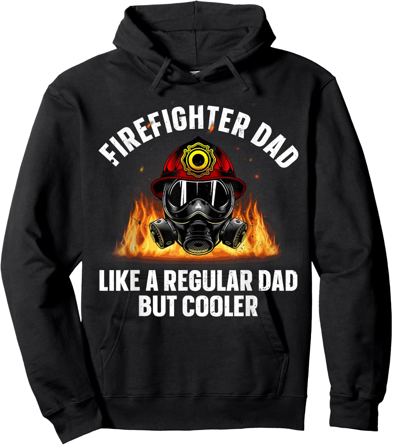 Firefighter Art Dad Fire Dept Firemen Firefighter Hoodie - Hoodie | Black