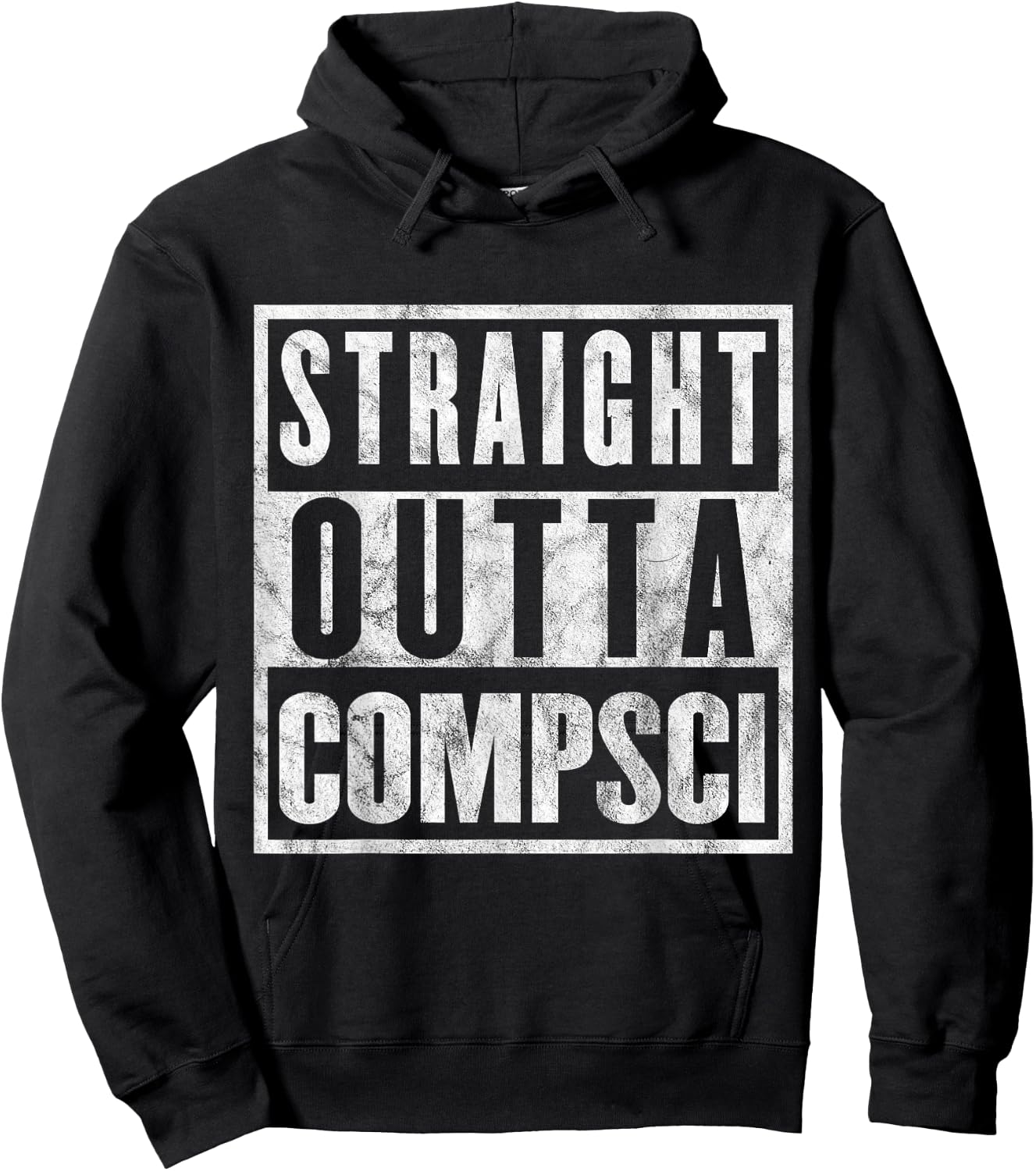 Straight Outta Comp Sci Parody Computer Science Gift Hoodie - Hoodie | Black