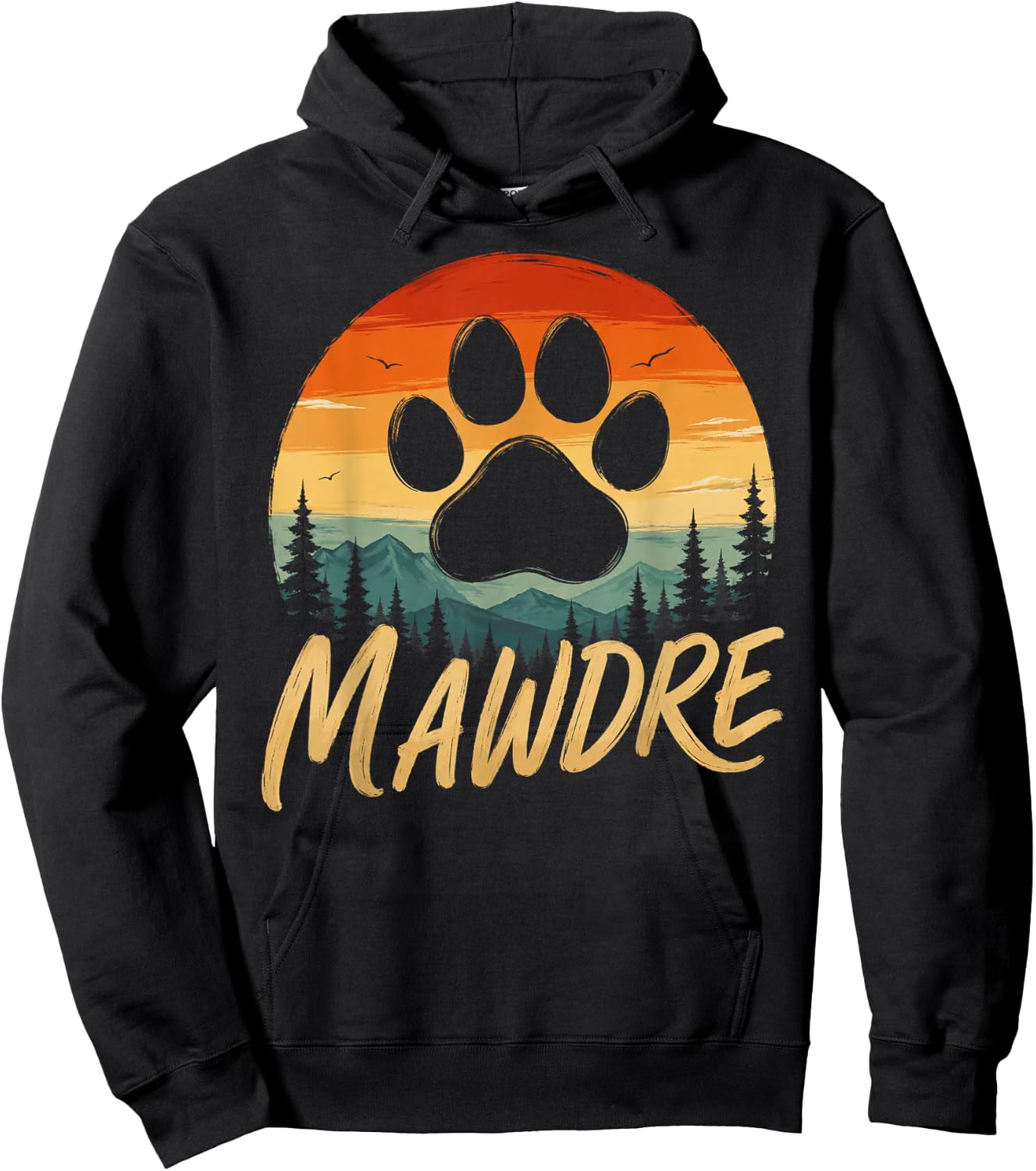 Mawdre Funny Cat Mom Dog Mom Mother's Day for Mom Women Hoodie - Hoodie | Black