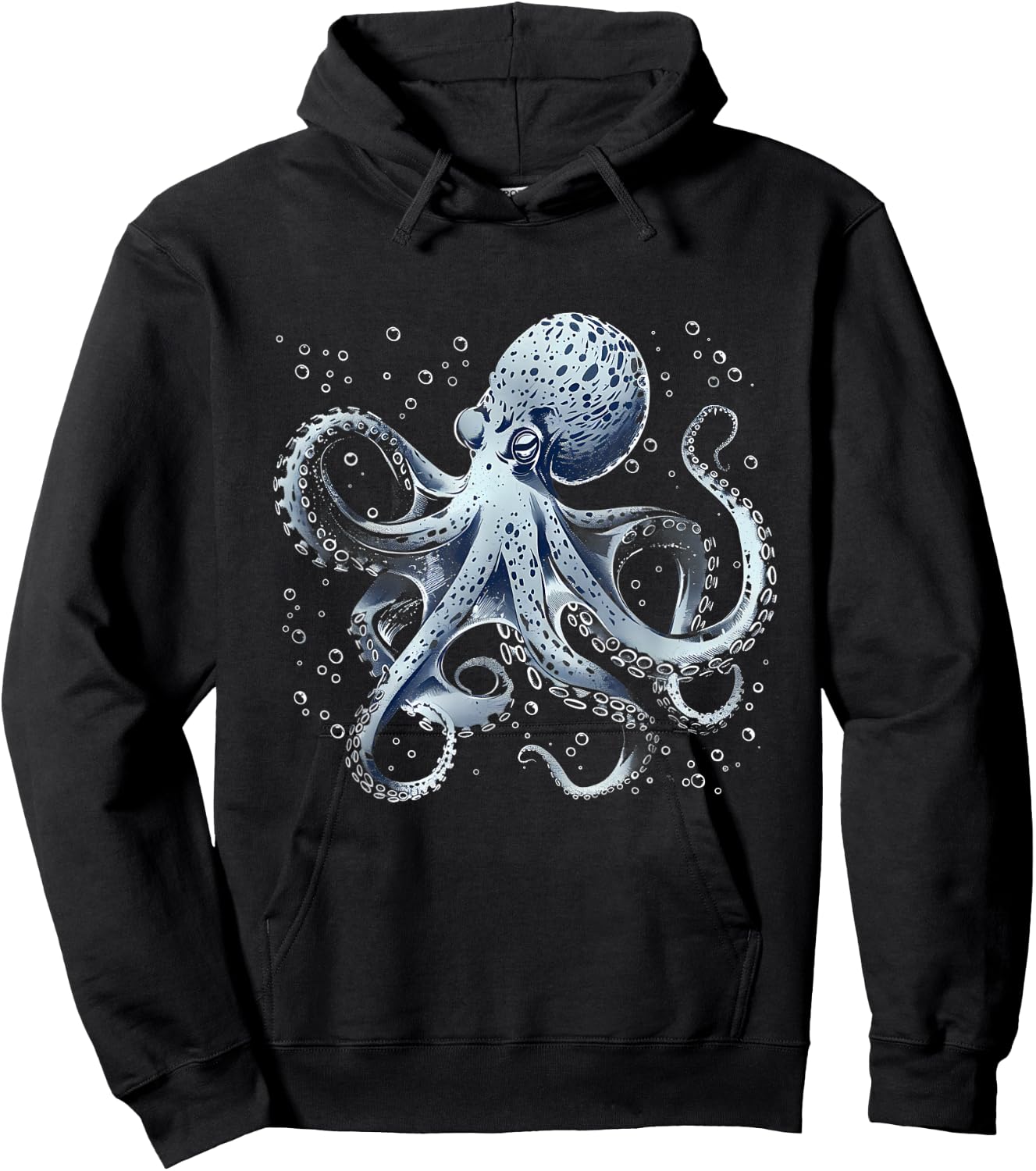 Octopus Ocean Sea Animal Lover Sea Ocean Octopus Motif Hoodie - Hoodie | Black