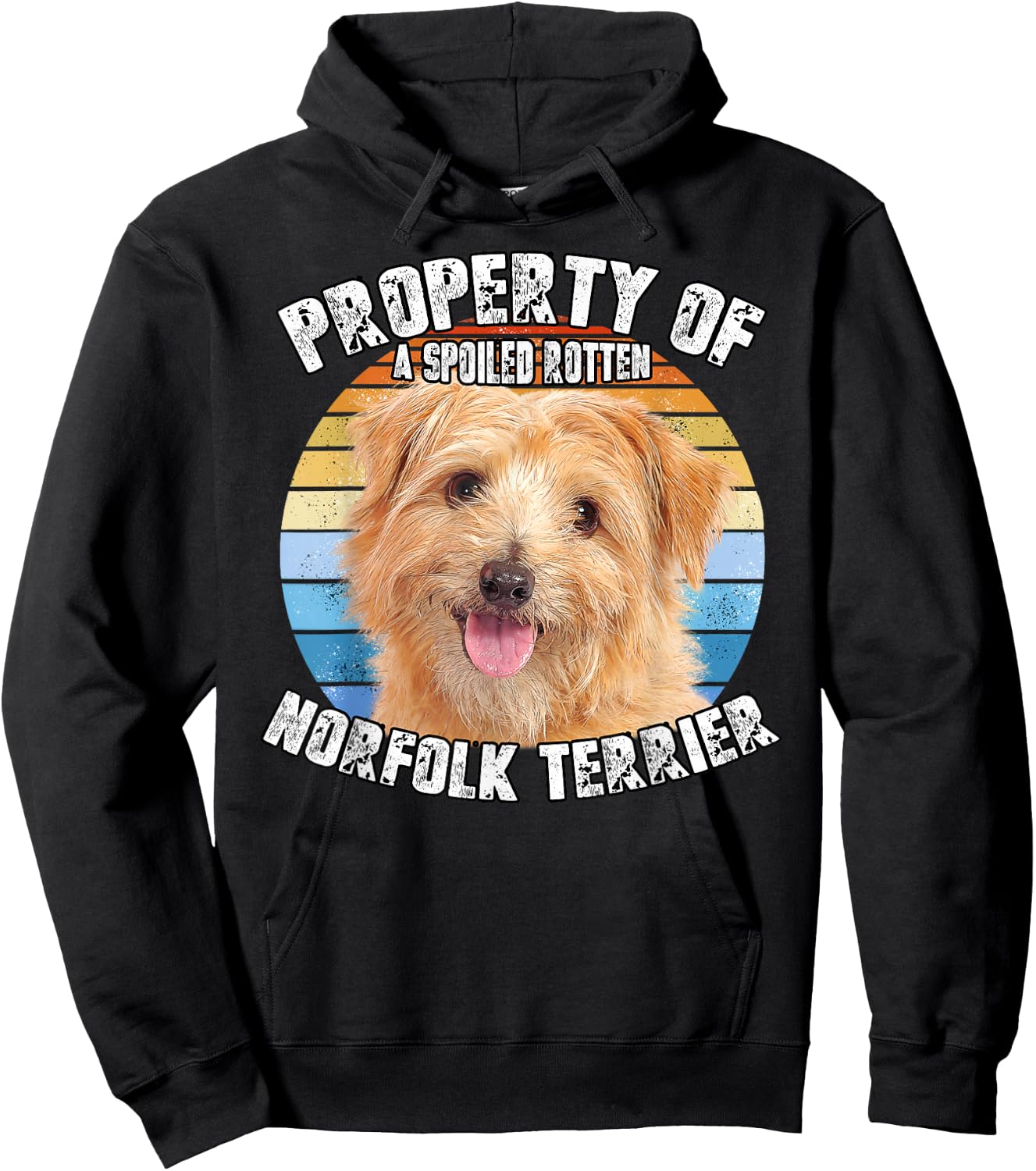 Norfolk Terrier Retro Property Of Hoodie - Hoodie | Black