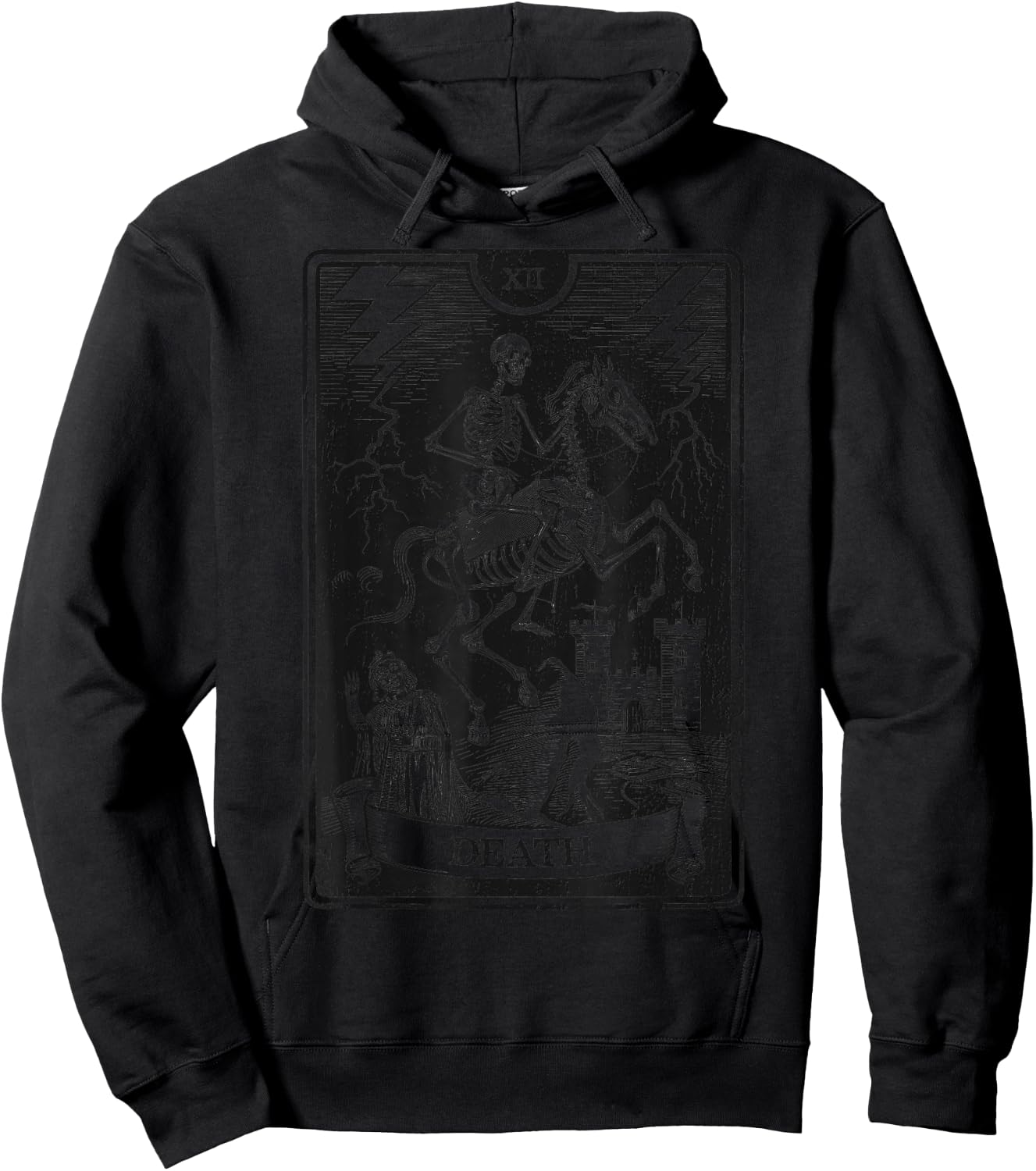 Esoteric Mystic Spiritual Tarot Card Streetwear , grey, S Hoodie - Hoodie | Black