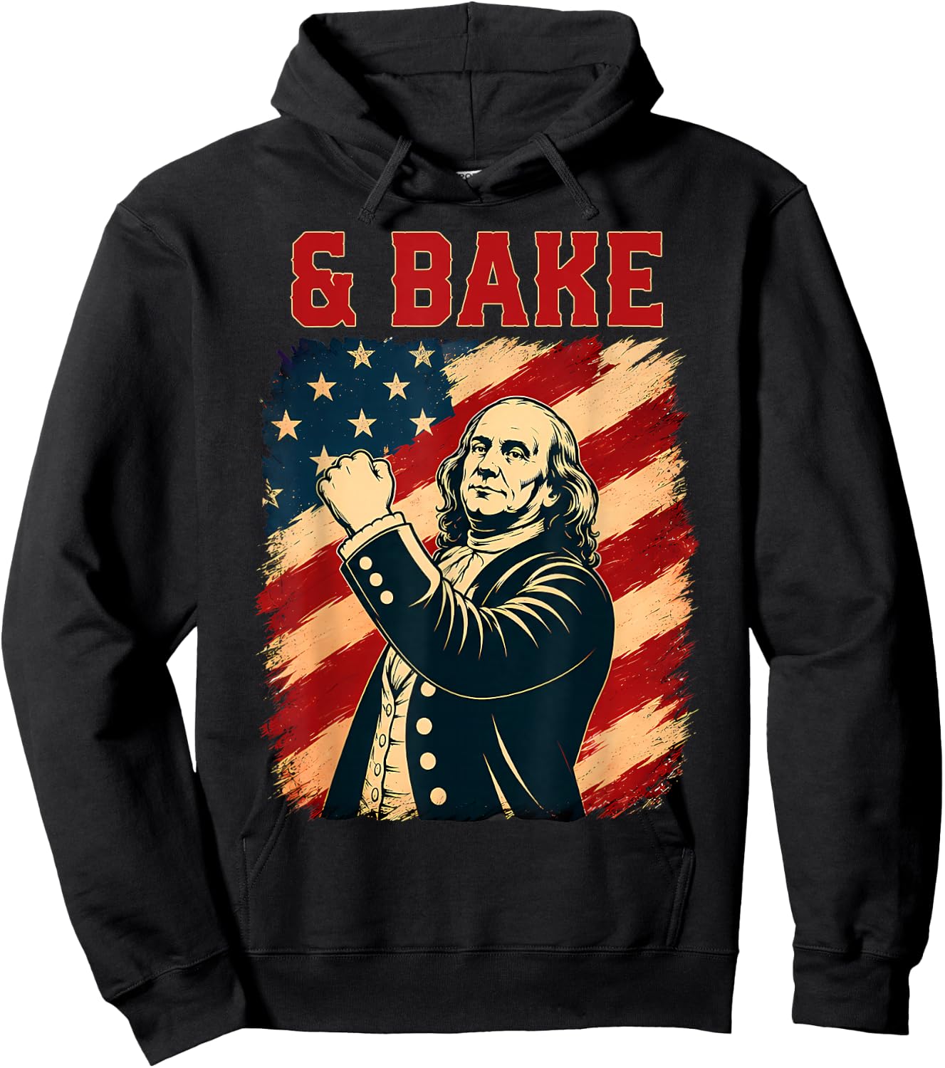 Funny Shake and Bake 4th of July Couple Matching Hoodie - Hoodie | Black