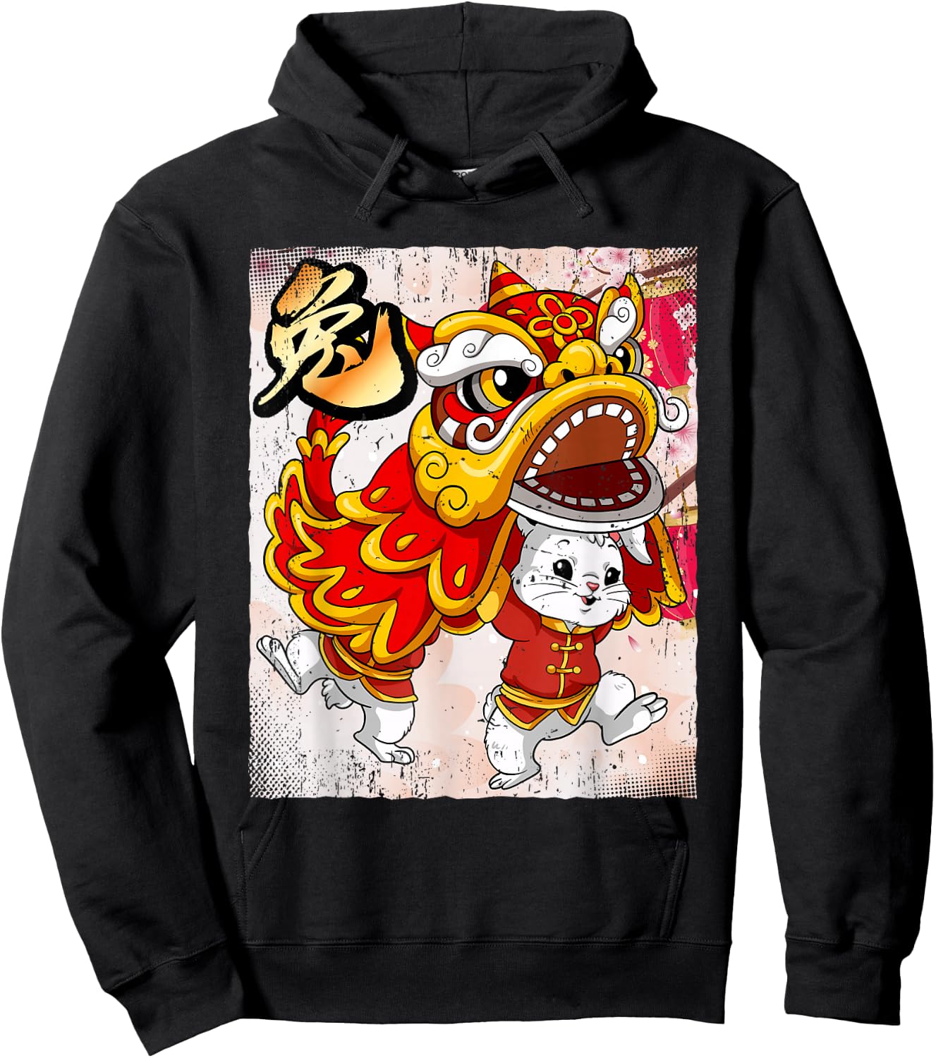 Year Of The Rabbit Chinese Lunar New Year Hoodie - Hoodie | Black