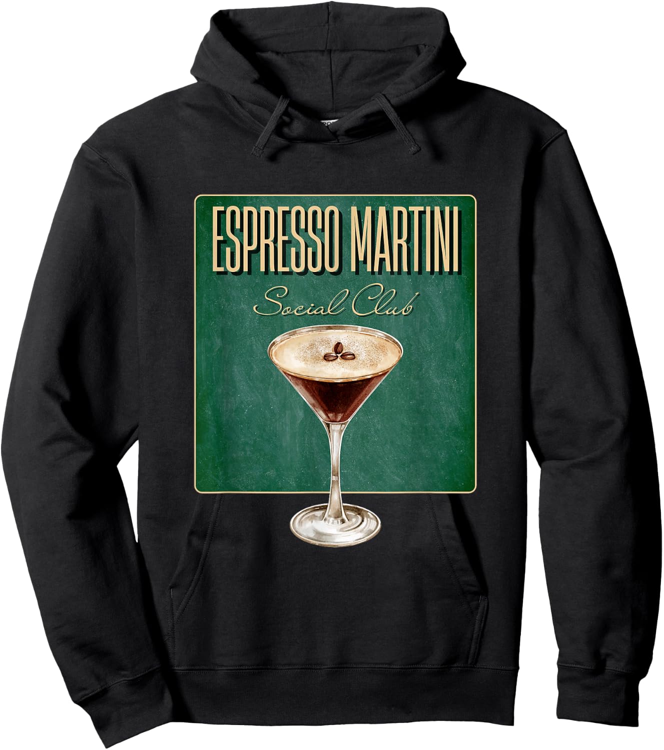 Espresso Martini Social Club | Kaffee Cocktail Cafe Bar Team Hoodie - Hoodie | Black