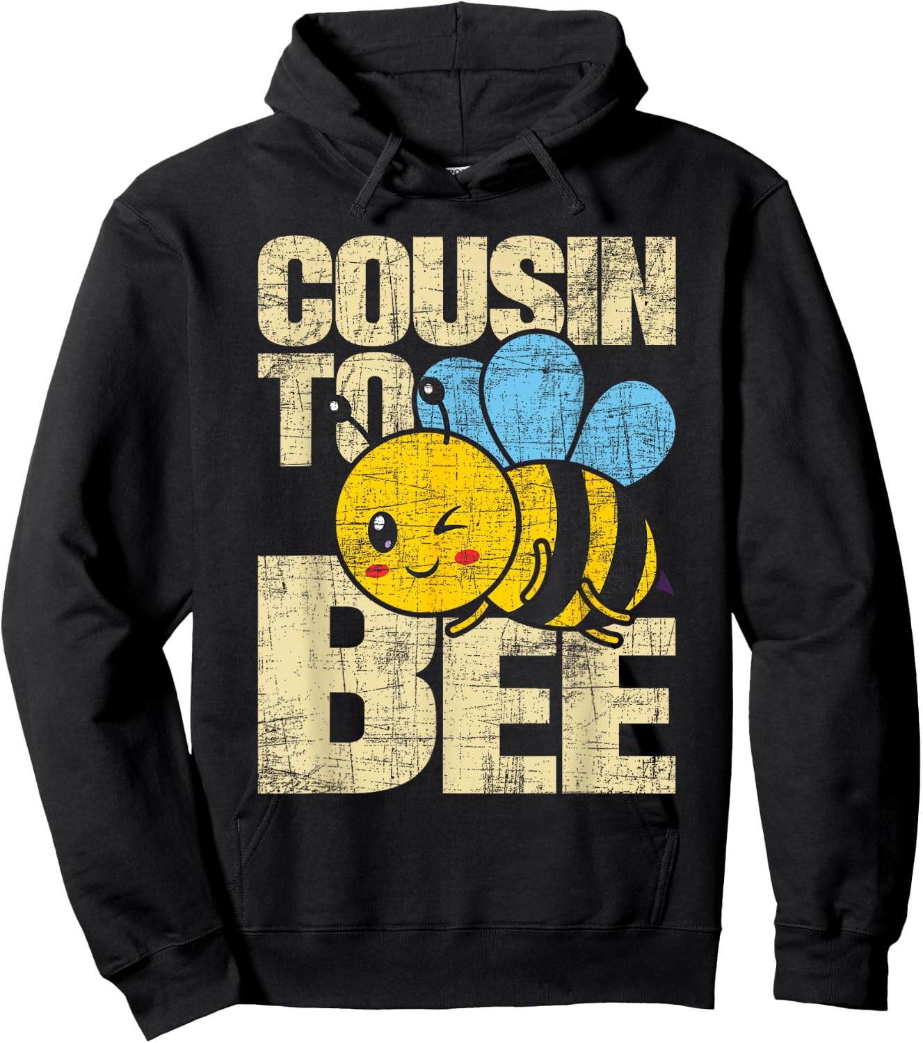 Cousin To Bee - Baby Shower Gender Reveal Matching Family Hoodie - Hoodie | Black