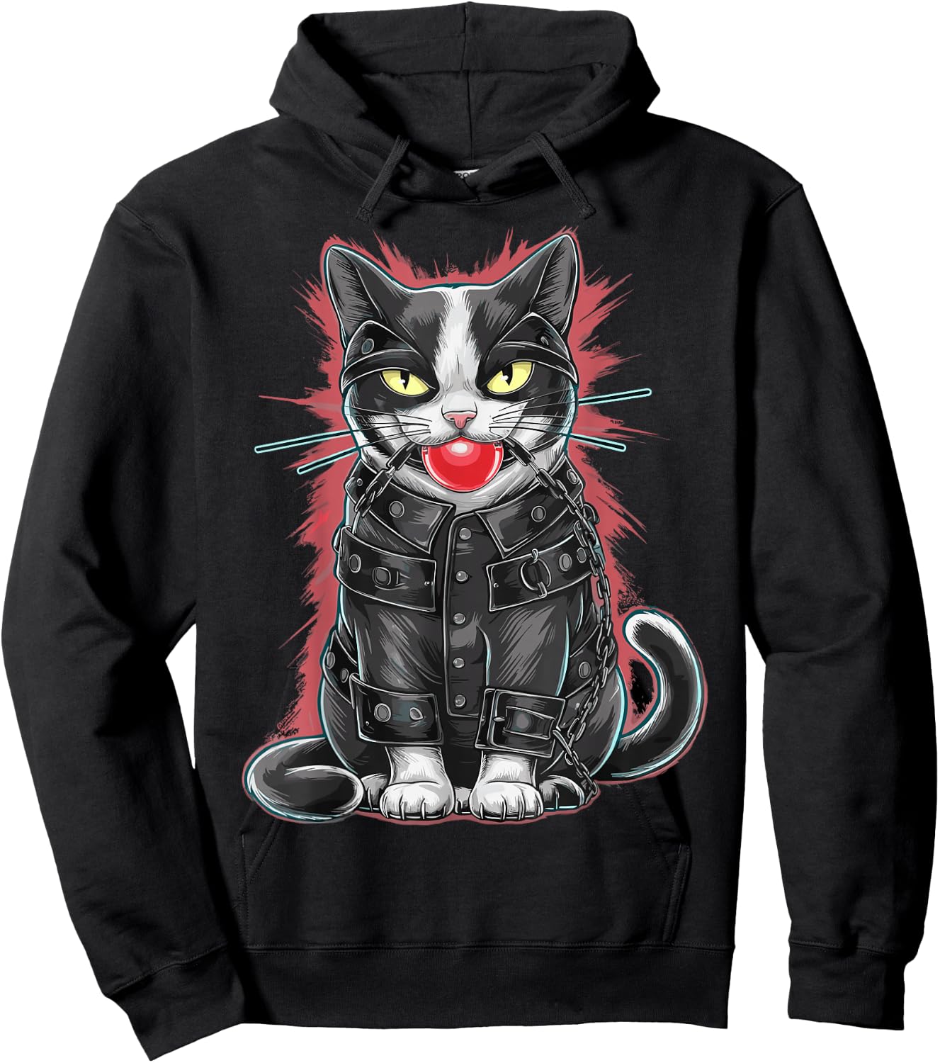 Chat Bondage BDSM and Domination for Fetish Follower , Black, S Hoodie - Hoodie | Black
